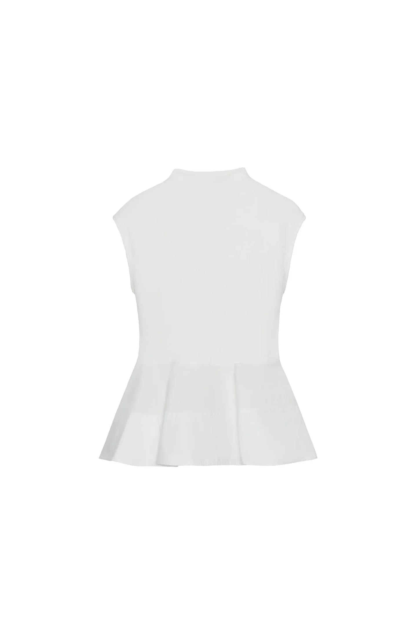 ТОП С ПАПЛИНОМ ИЗ КОМБИНИРОВАННОЙ ТКАНИ - фото 3