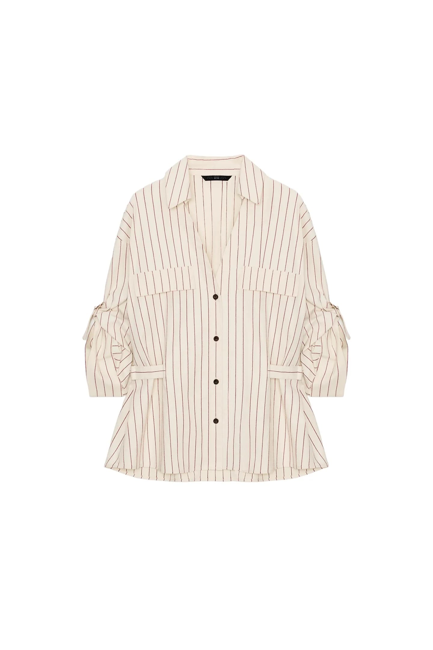 РУБАШКА САФАРИ В ПОЛОСКУ - фото 3