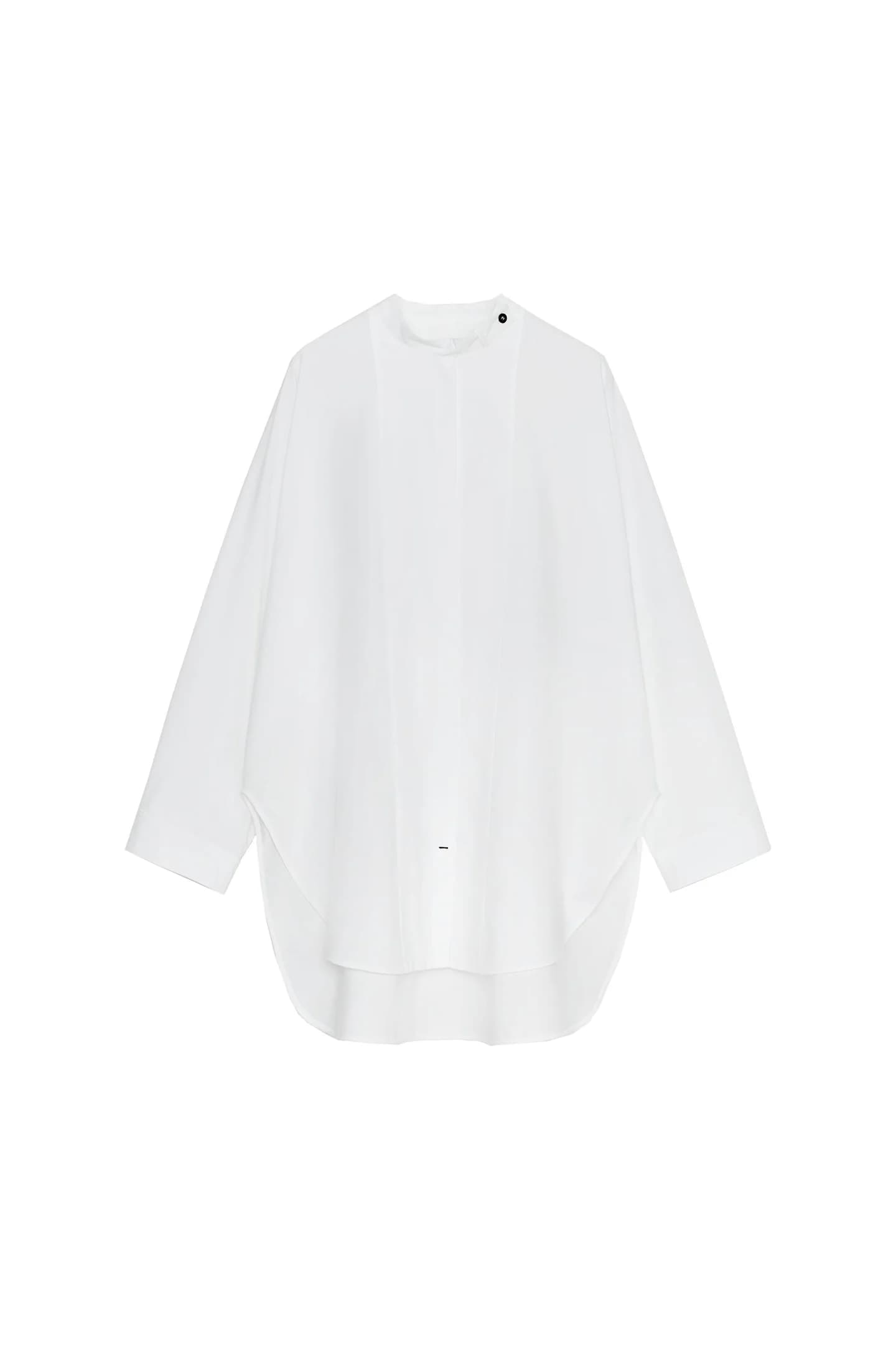 РУБАШКА ОВЕРСАЙЗ ПОПЕЛИН ИЗ КОЛЛЕКЦИИ ZW - фото 3