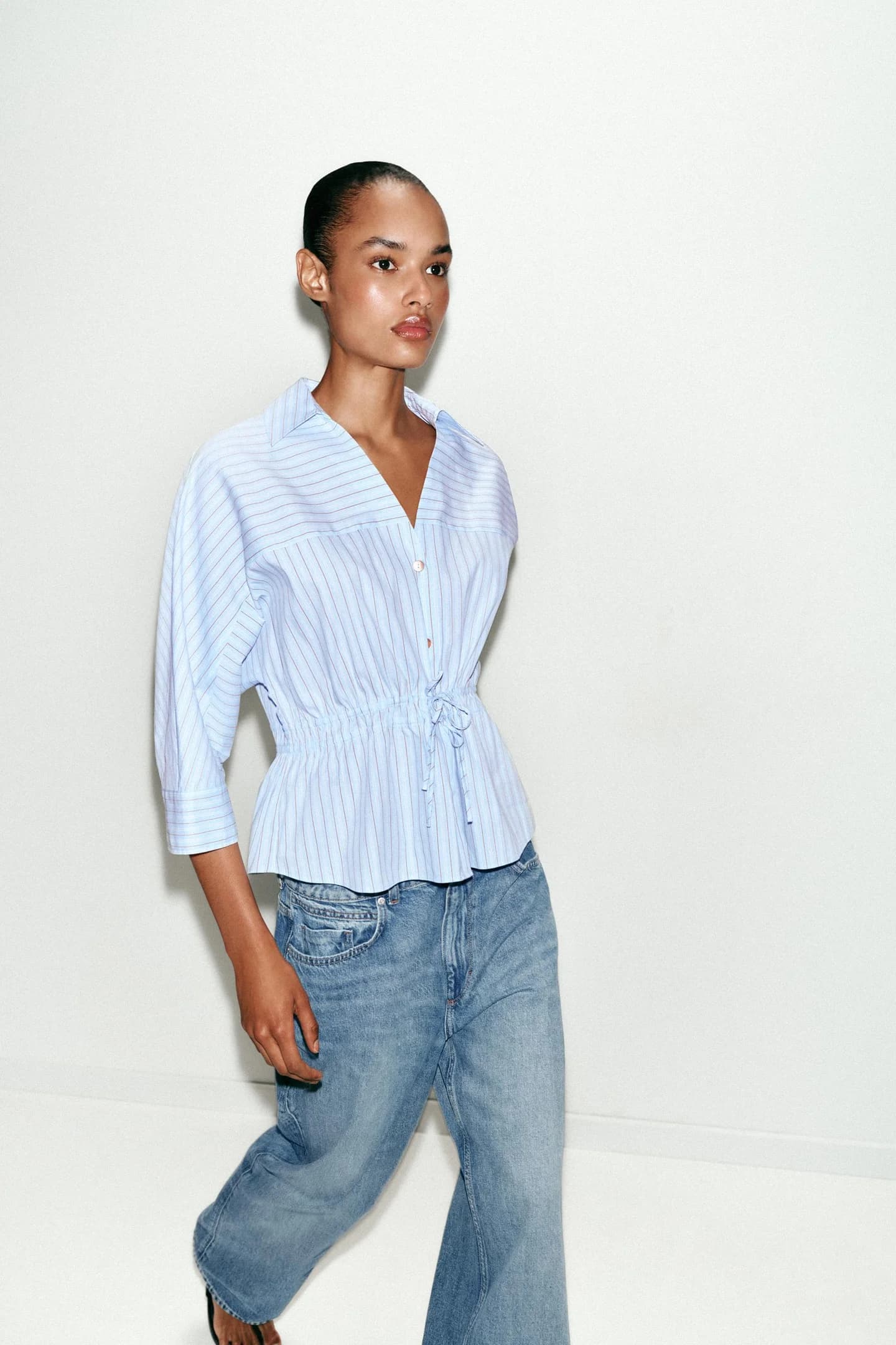 ПОЛОСКАЯ РУБАШКА НА ЗАВЯЗКАХ