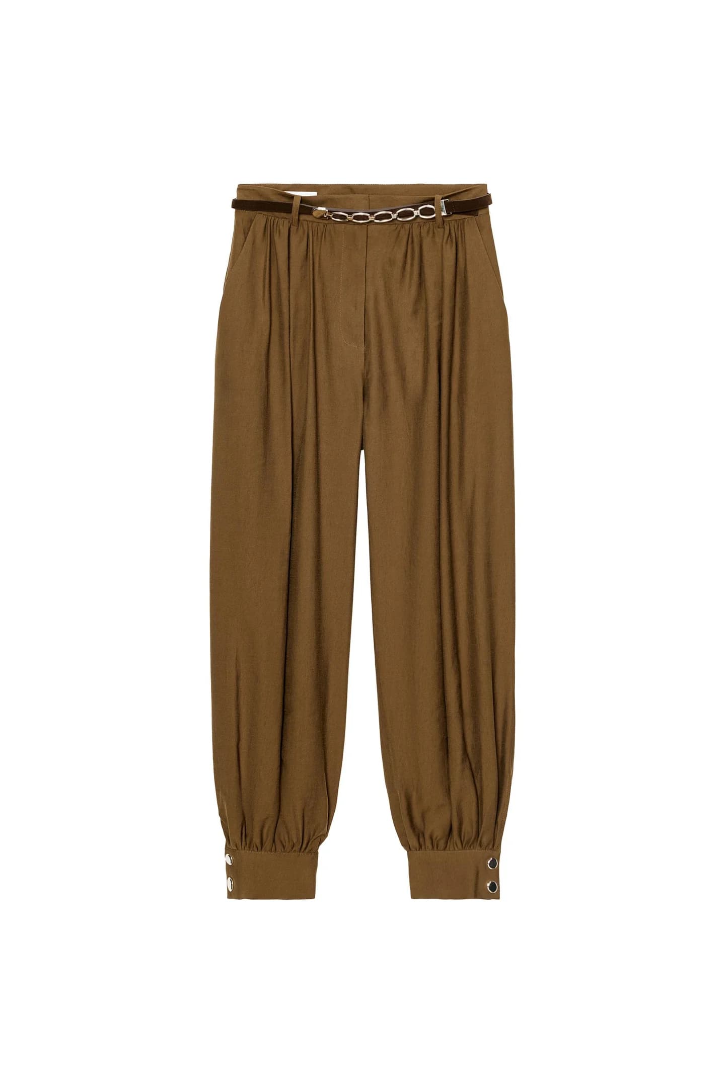 БРЮКИ BOMBACHO С ПОЯСОМ И ЦЕПЬЮ - фото 3