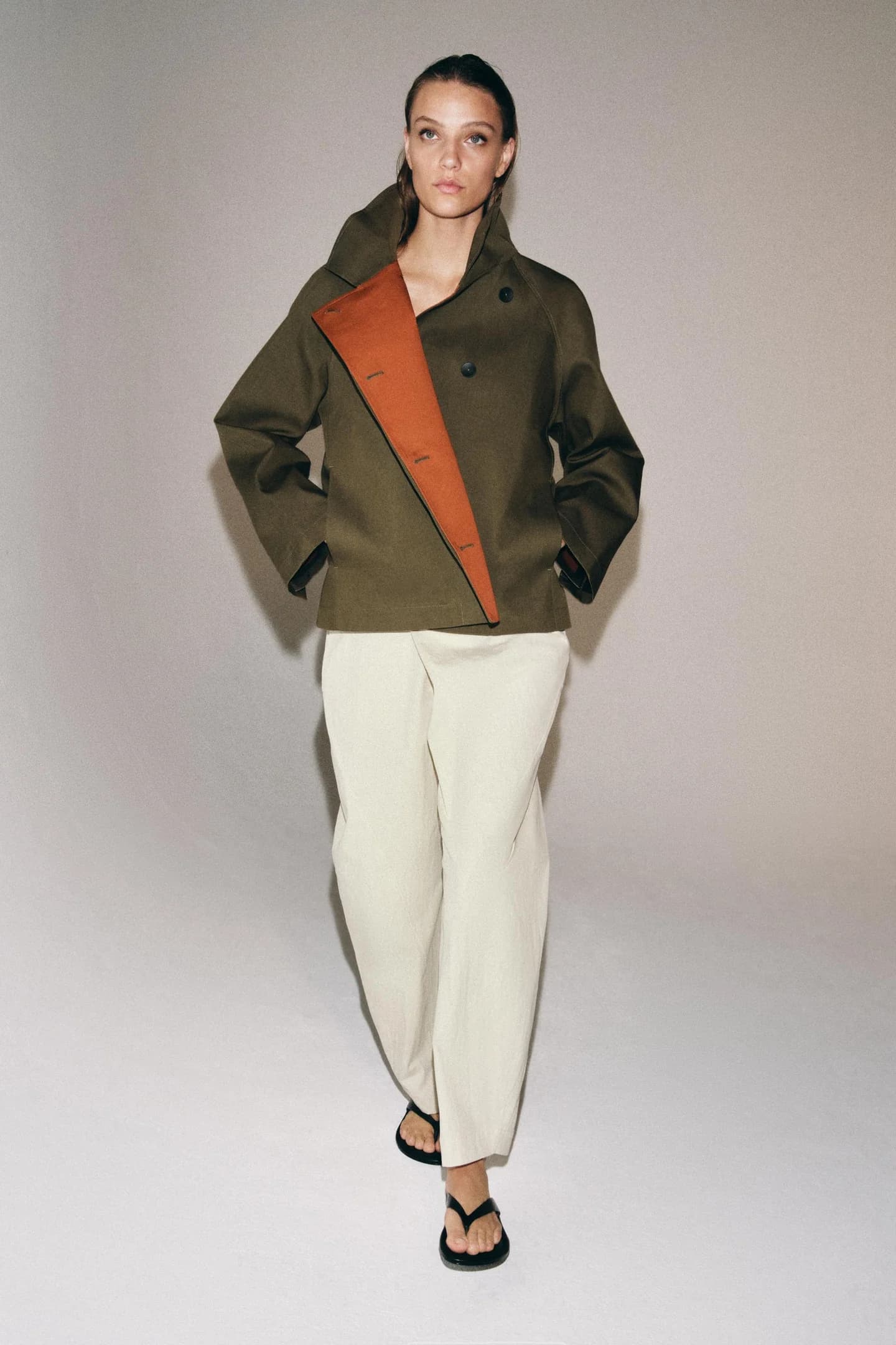 БРЮКИ НА ПУГОВИЦАХ ИЗ КОЛЛЕКЦИИ ZW - фото 2