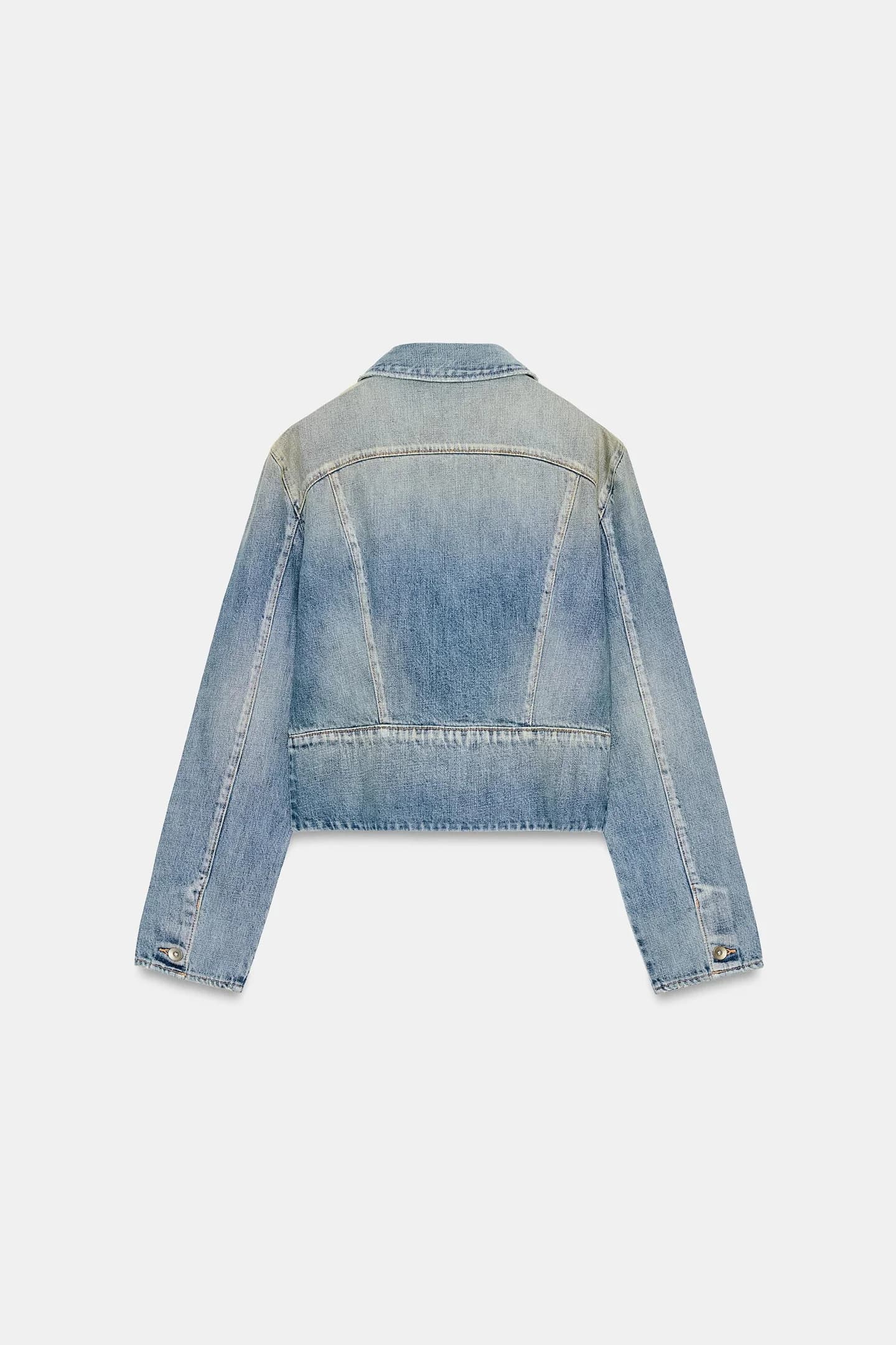 ДЖИНСОВАЯ КУРТКА TRF НА МОЛНИИ - фото 2