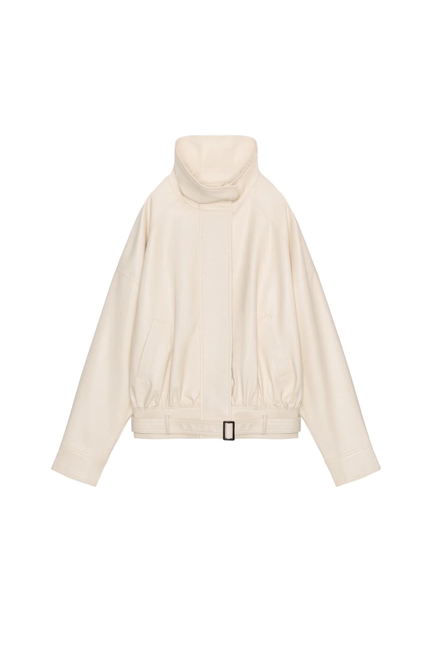 КУРТКА-БОМБЕР ИЗ ИСКУССТВЕННОЙ КОЖИ - фото 3