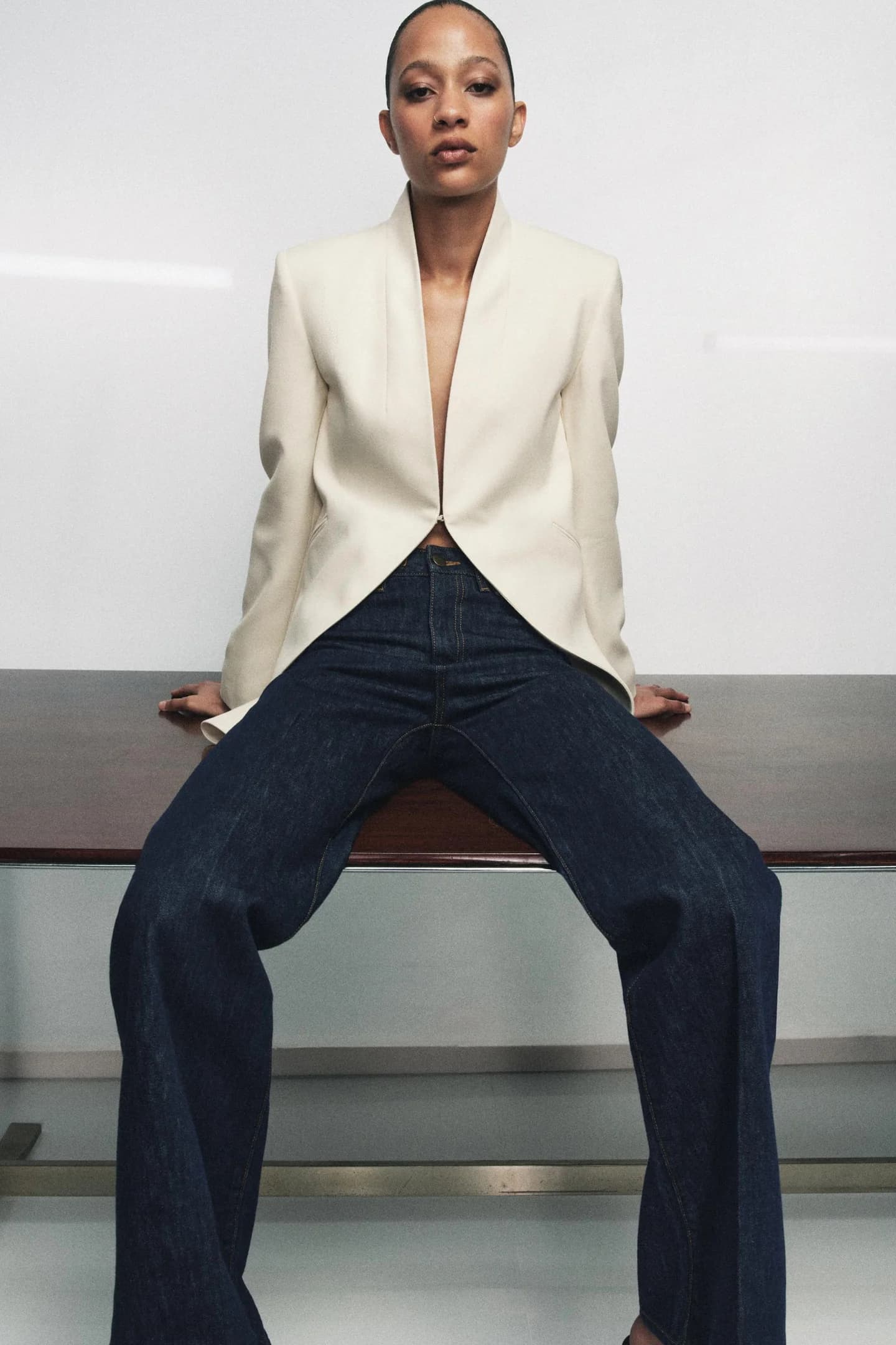 ДЛИННЫЙ ПИДЖАК БЕЗ ЛАЦЕН ИЗ КОЛЛЕКЦИИ ZW