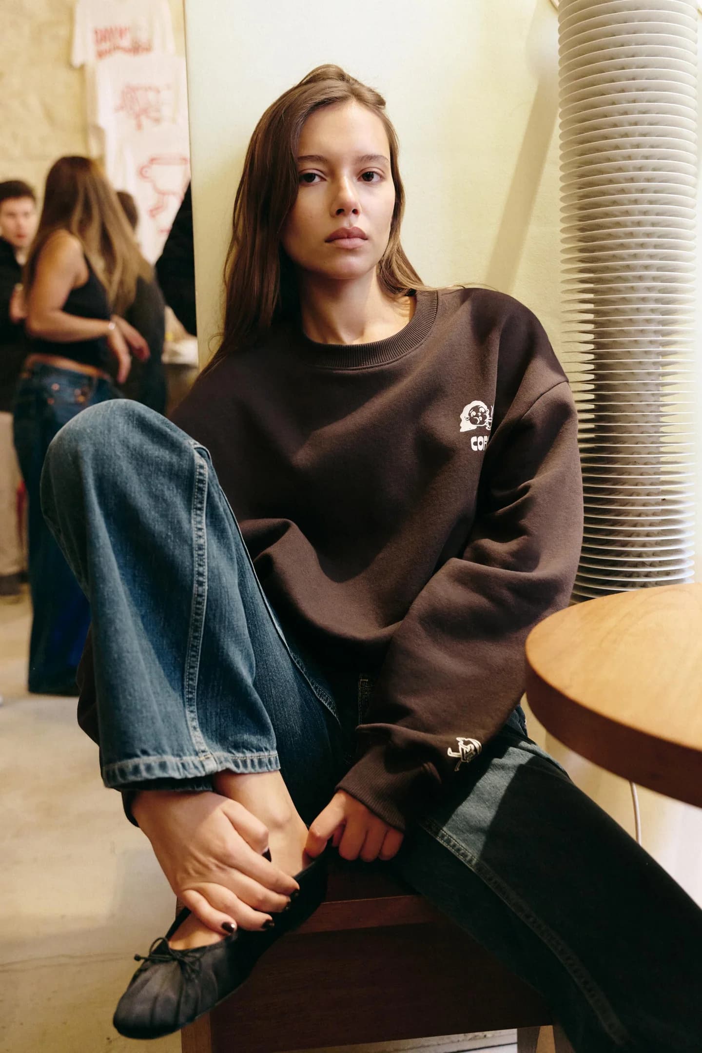 СВИТШОТ С ВЫРЕЗНЫМ ПРИНТОМ - фото 3