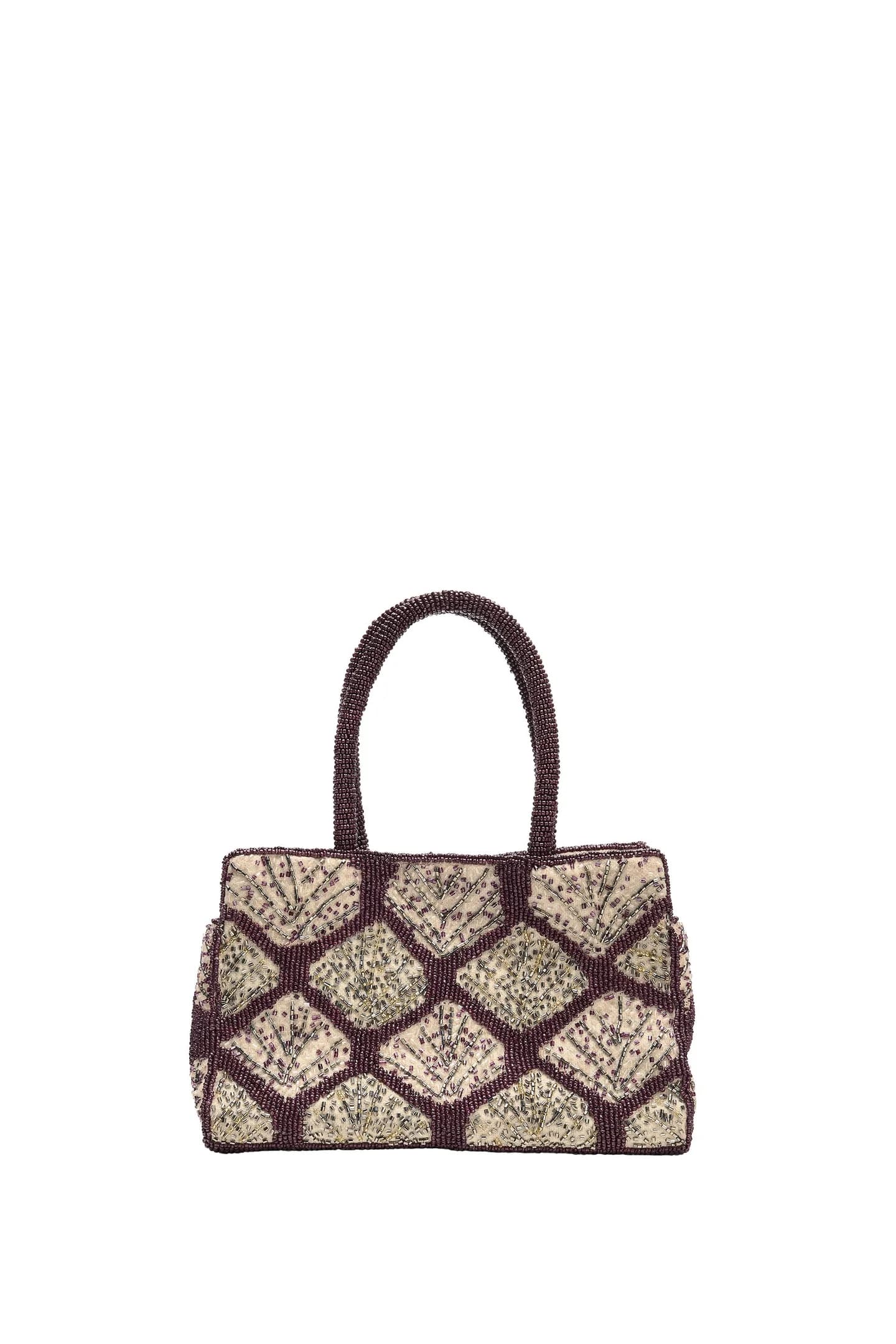 СУМКА-ШОППЕР С БЛЕСТЯЩИМИ БУСИСАМИ - фото 3