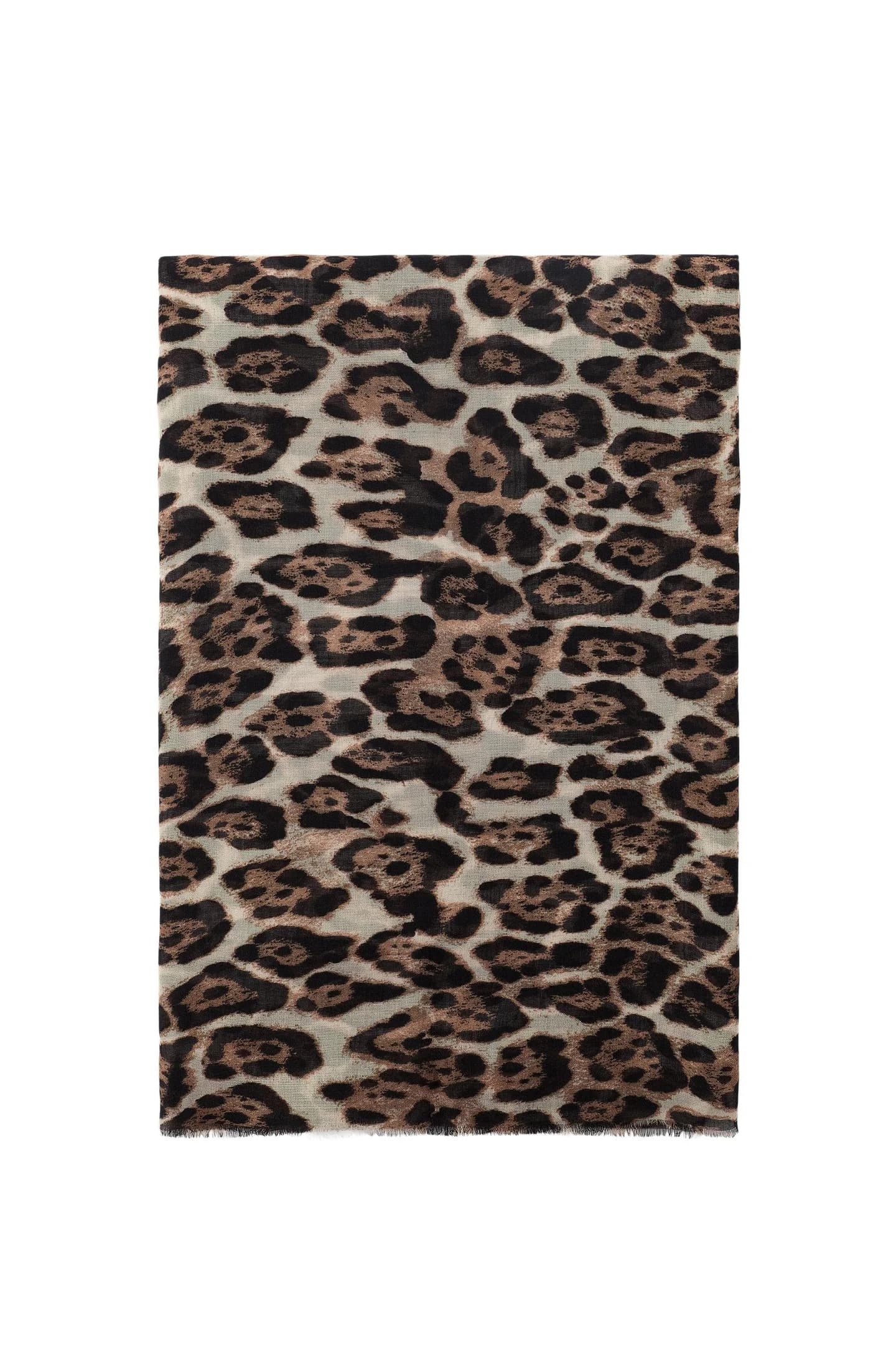 ШАРФ ИЗ МОДАЛА И ШЕЛКА С УЗОРОМ ЖИВОТНЫХ - фото 3