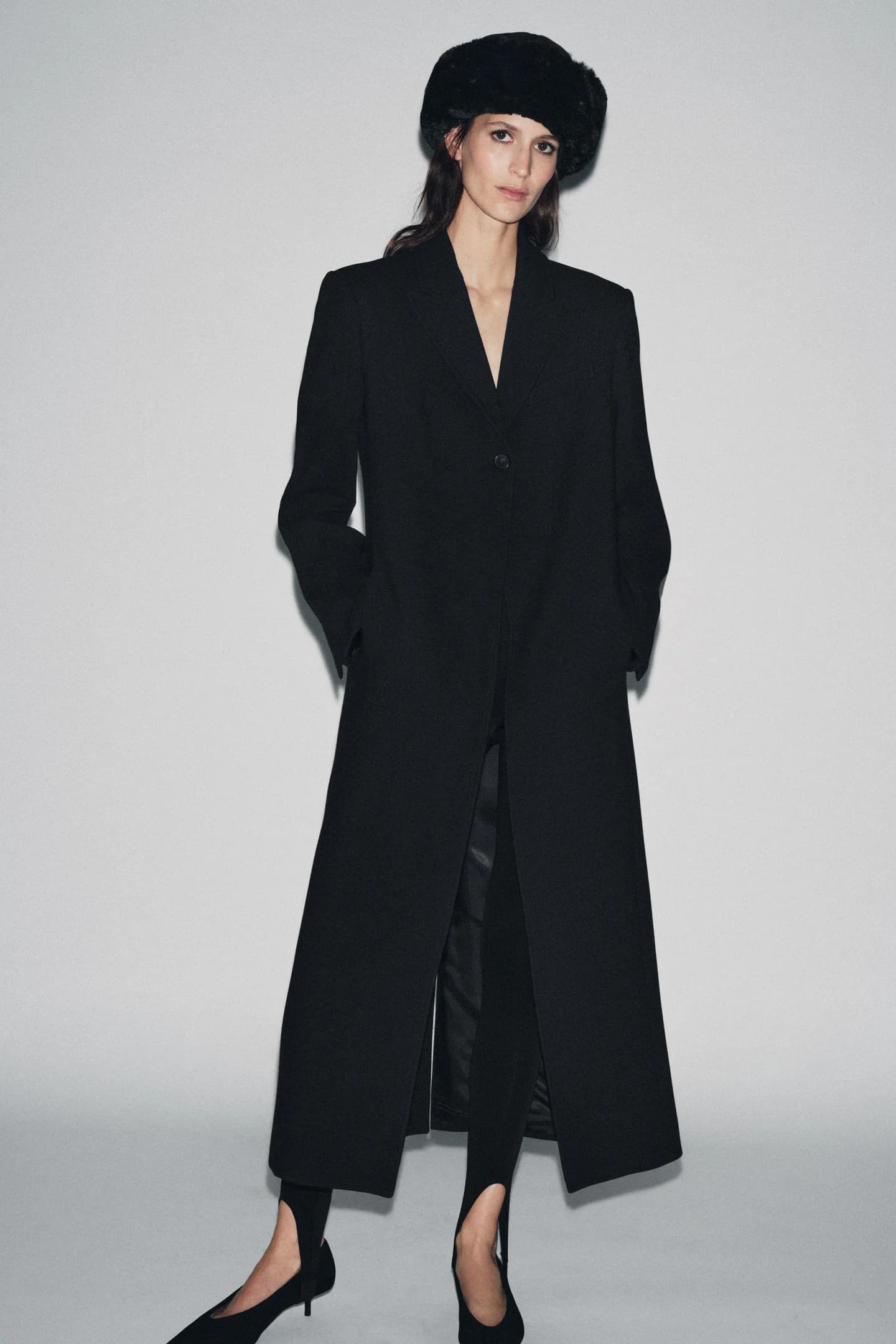 Двусторонняя шапка из искусственного меха - фото 2