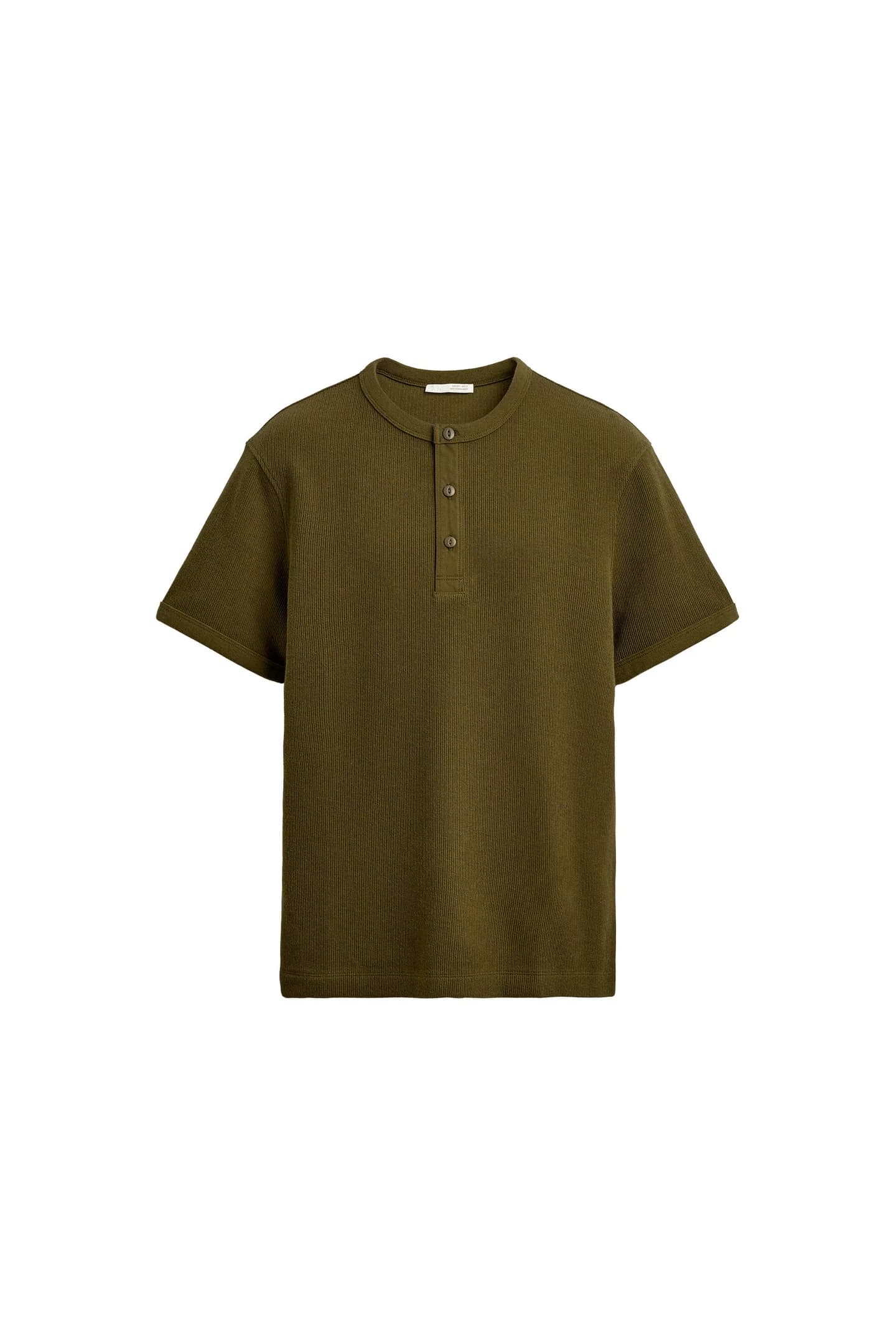 ФУТБОЛКА ИЗ СТРУКТУРНОЙ ТКАНИ С ЗАСТЕЖКОЙ НА ШЕИ - фото 9