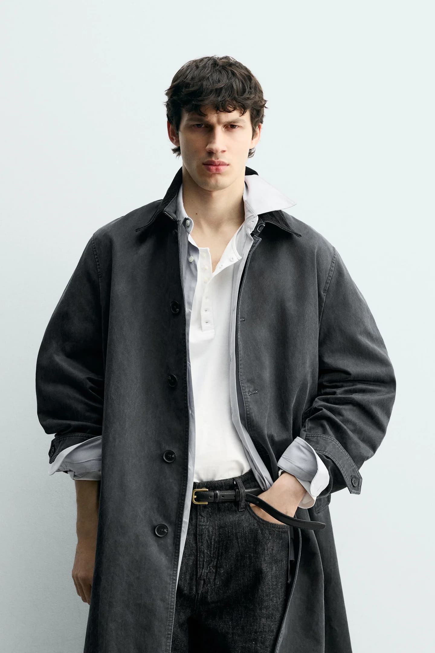 ТРЕНЧ С ВОЩЕНОЙ ОТДЕЛКОЙ - фото 2