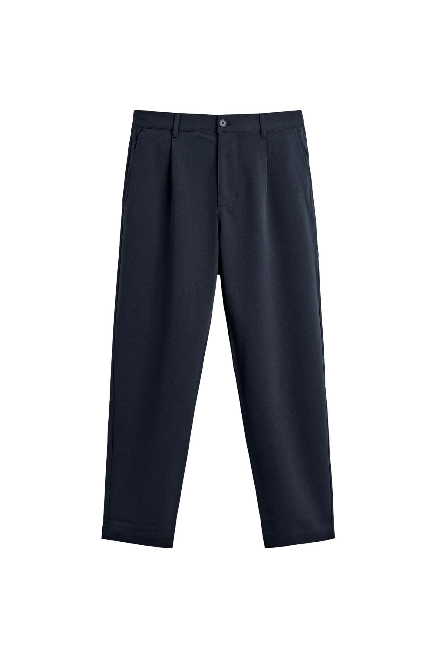 БРЮКИ ПРЯМОГО КРАЯ ИЗ КОМФОРТНОЙ ТКАНИ - фото 5