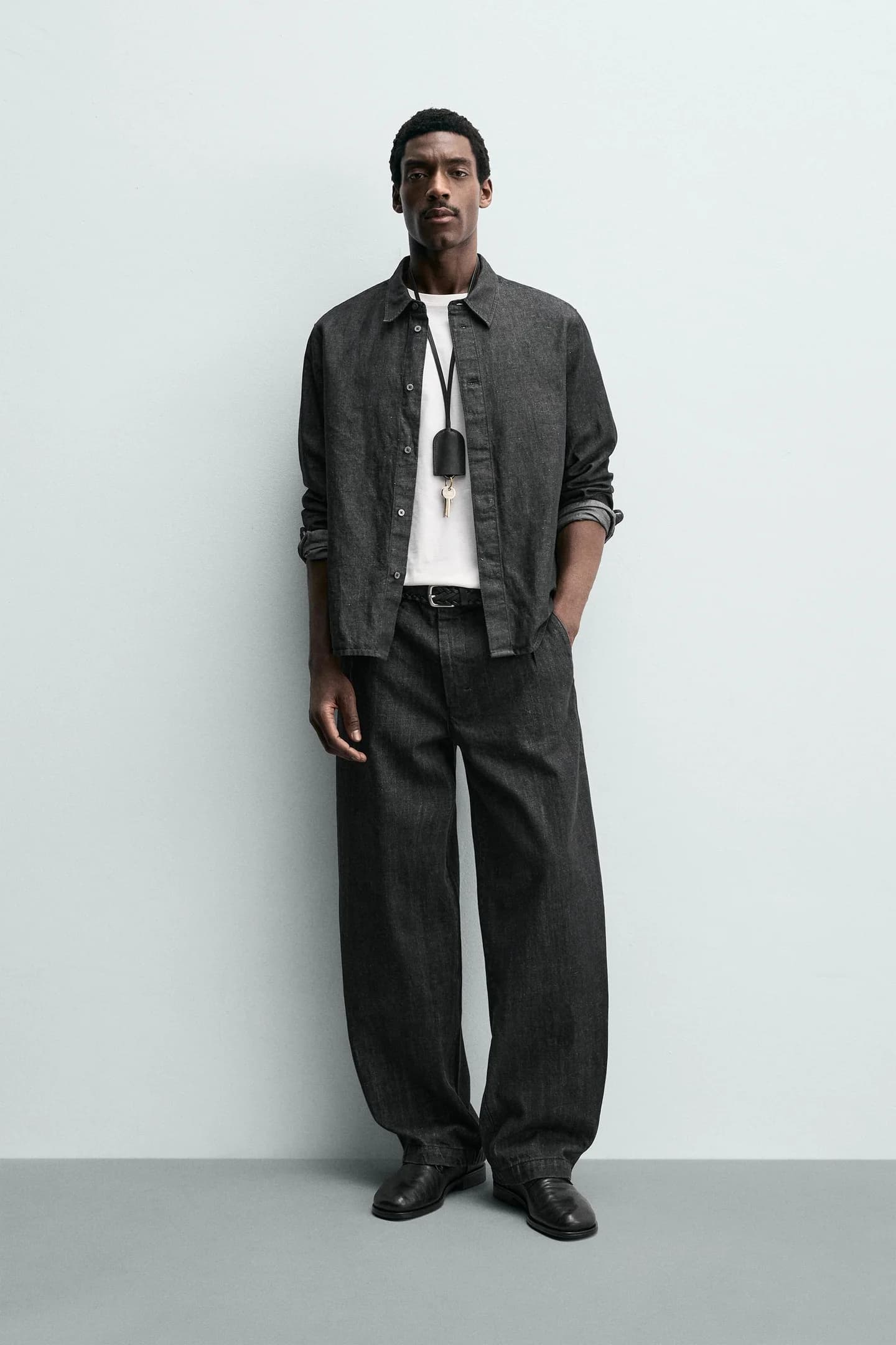 ДЖИНСЫ БОЧЕВОГО КРОЯ ЧИНОС - фото 2