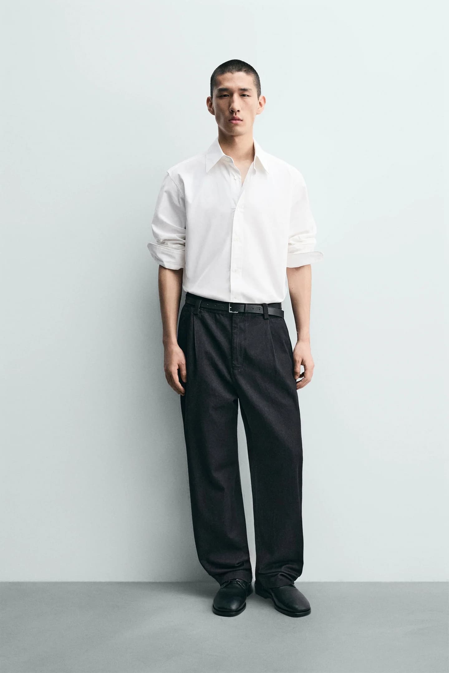 ДЖИНСОВЫЕ БРЮКИ-ЧИНОСЫ С ПОВОРОТКАМИ - фото 2