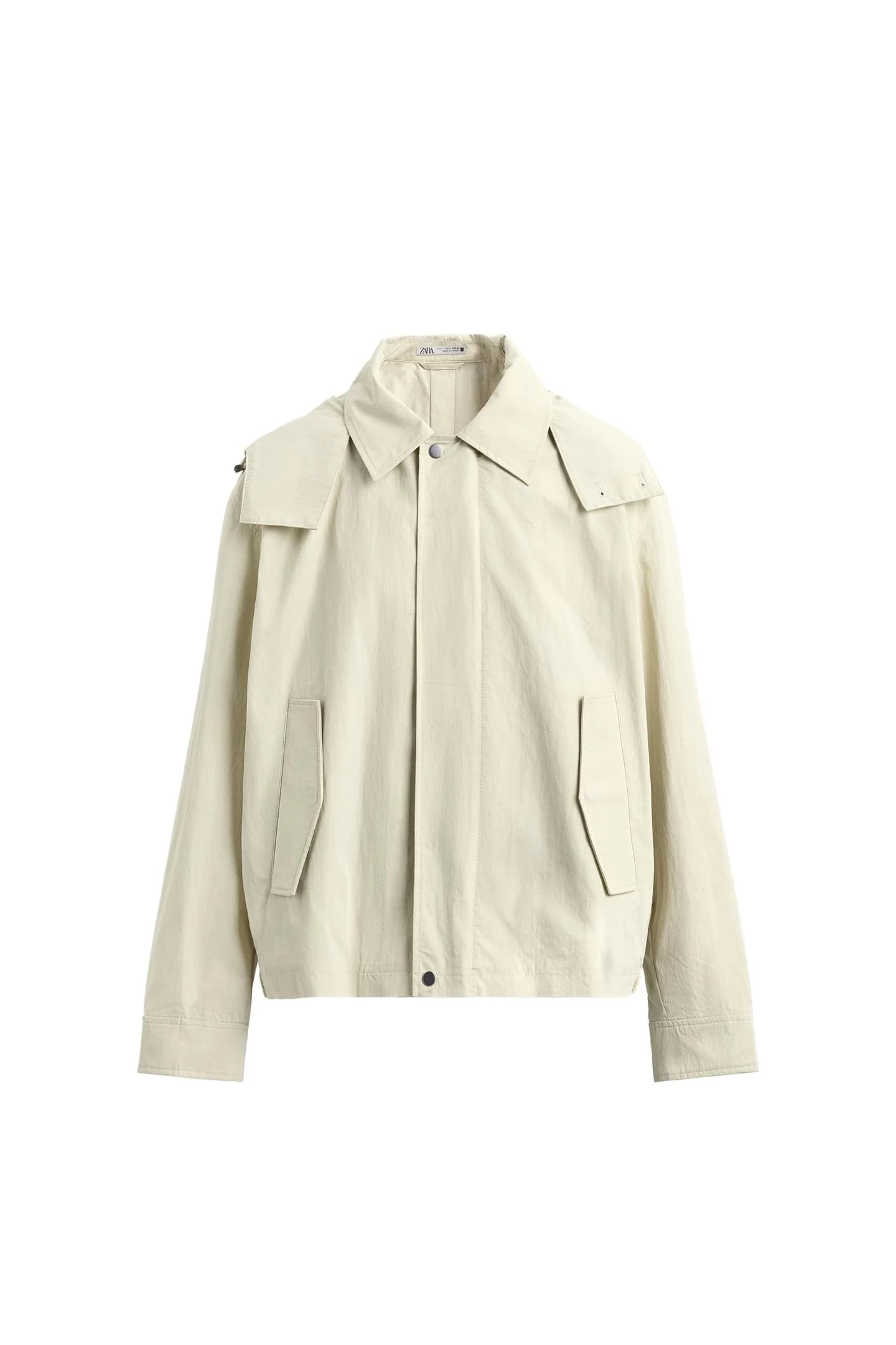 КОРОТКАЯ ПАРКА ИЗ ТЕХНИЧЕСКОЙ ТКАНИ С КАПЮШОНОМ - фото 3