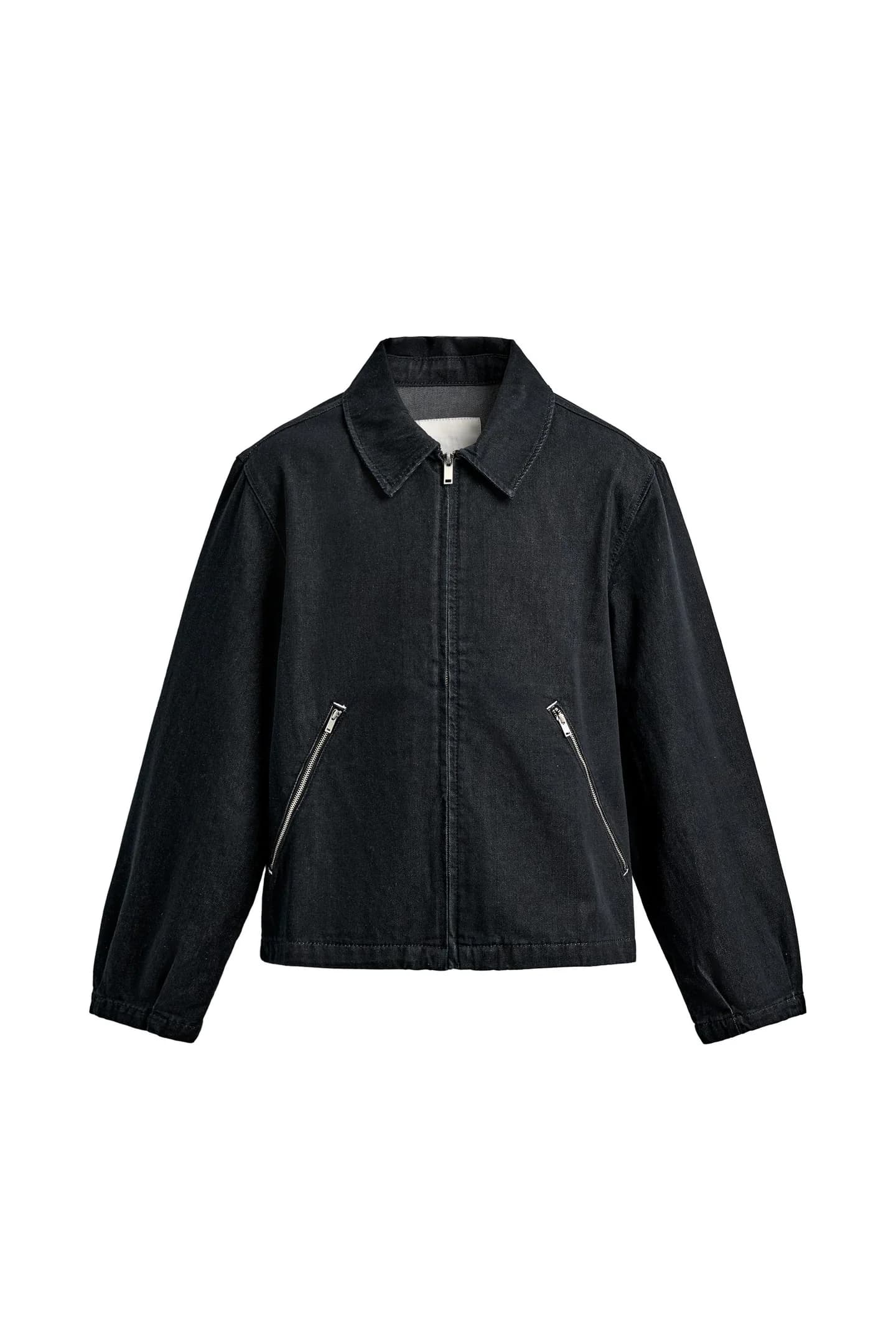 ДЖИНСОВАЯ КУРТКА С КОНТРАСТНОЙ СТРОЧКОЙ - фото 3