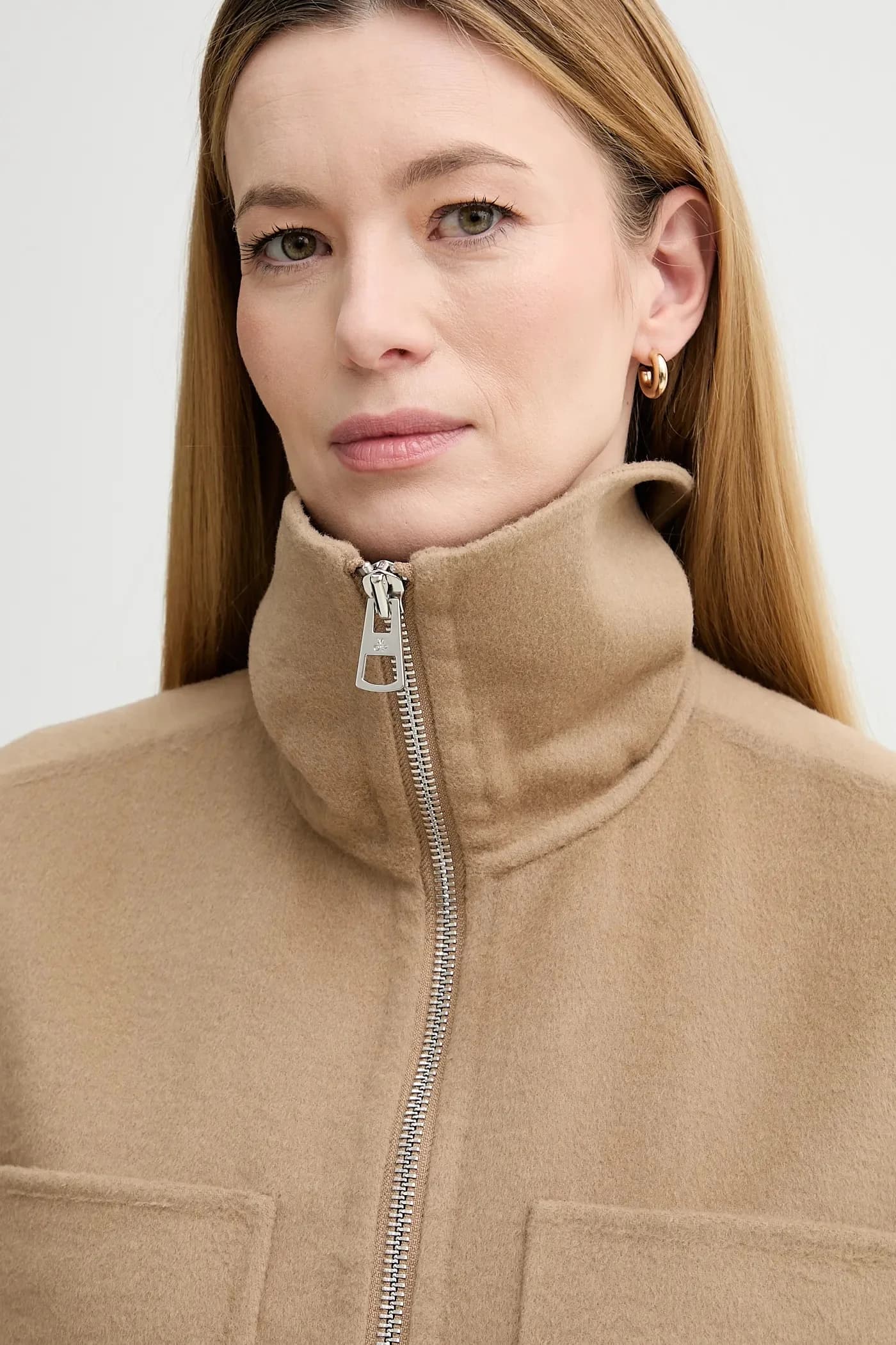 Жакет без рукавов из шерсти - фото 4