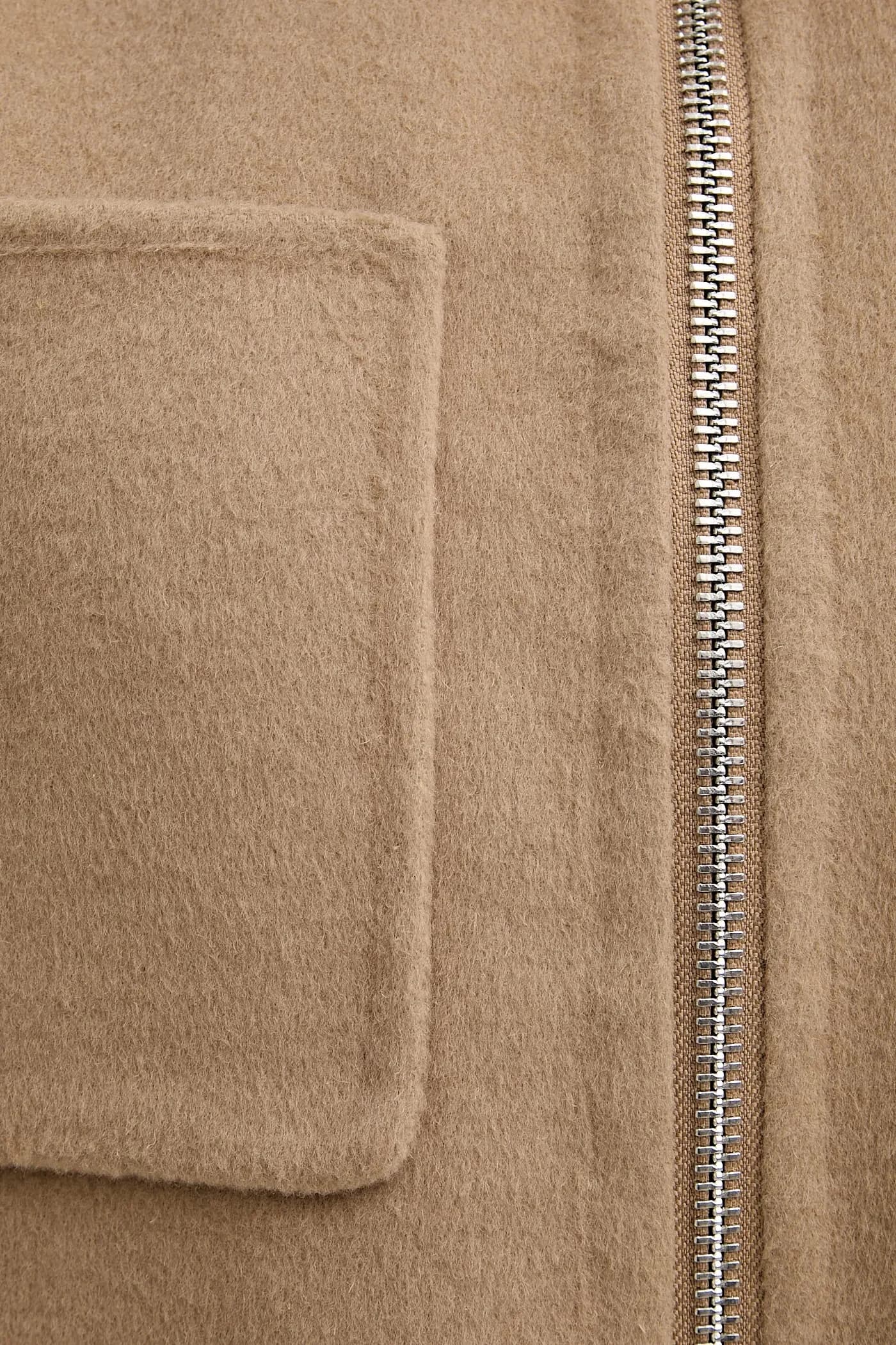 Жакет без рукавов из шерсти - фото 5