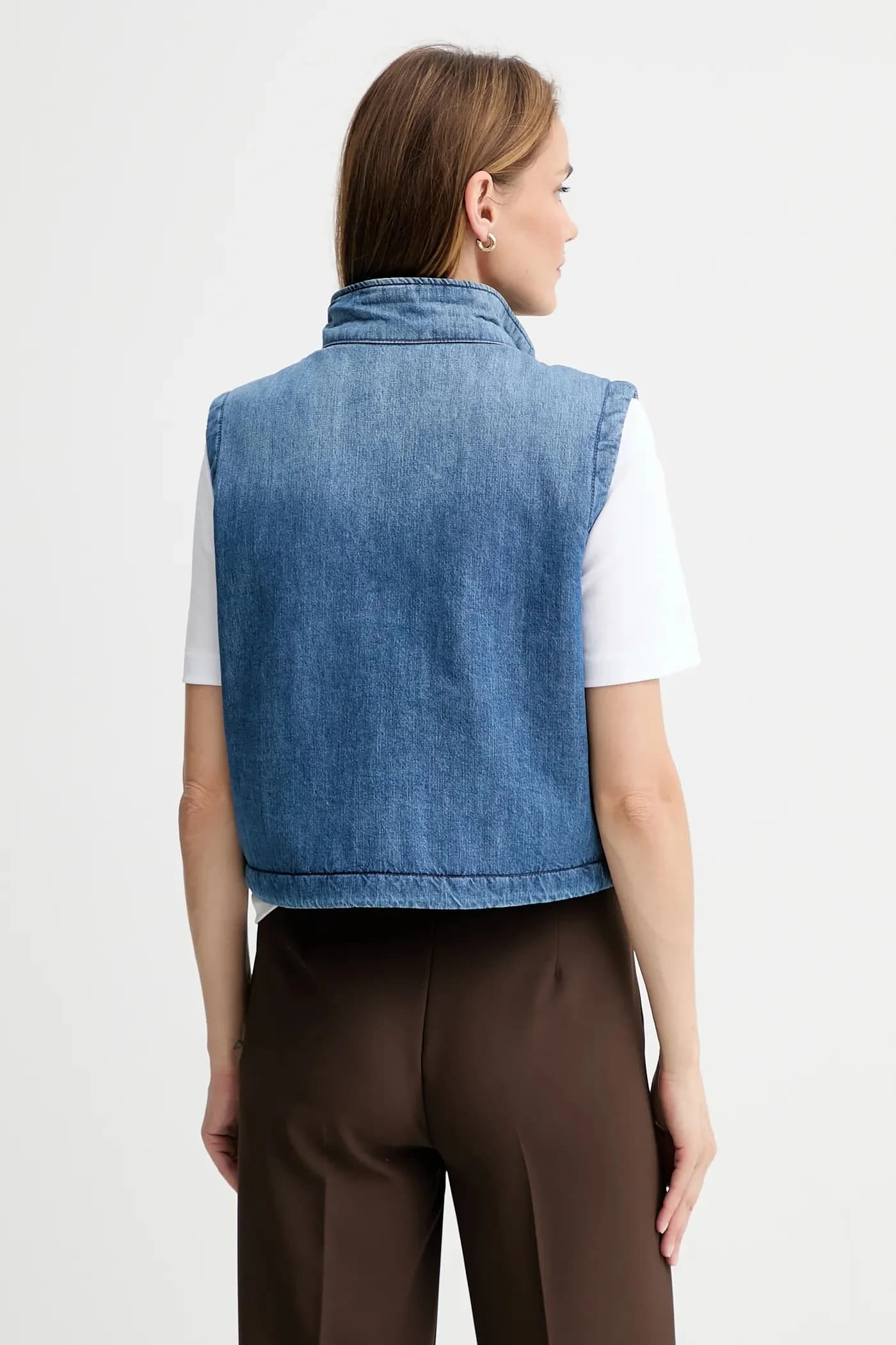 Джинсовая куртка без рукавов с 2 домашними животными - фото 3