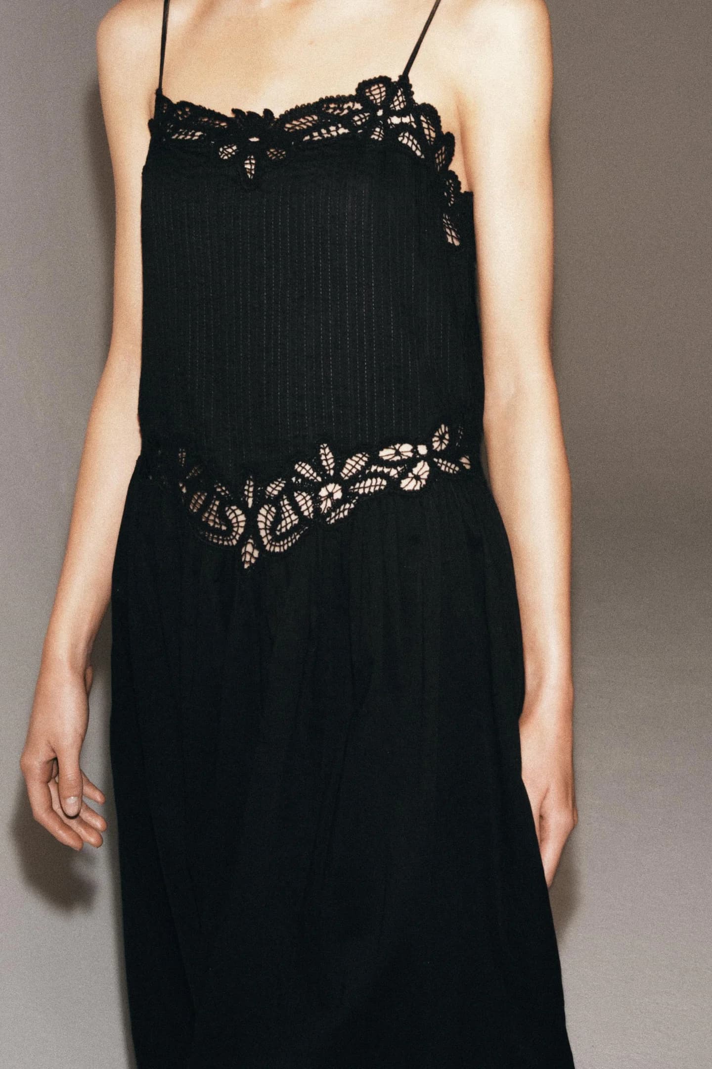 ПЛАТЬЕ МИДИ С КРУЖЕВОМ ИЗ КОЛЛЕКЦИИ ZW - фото 2