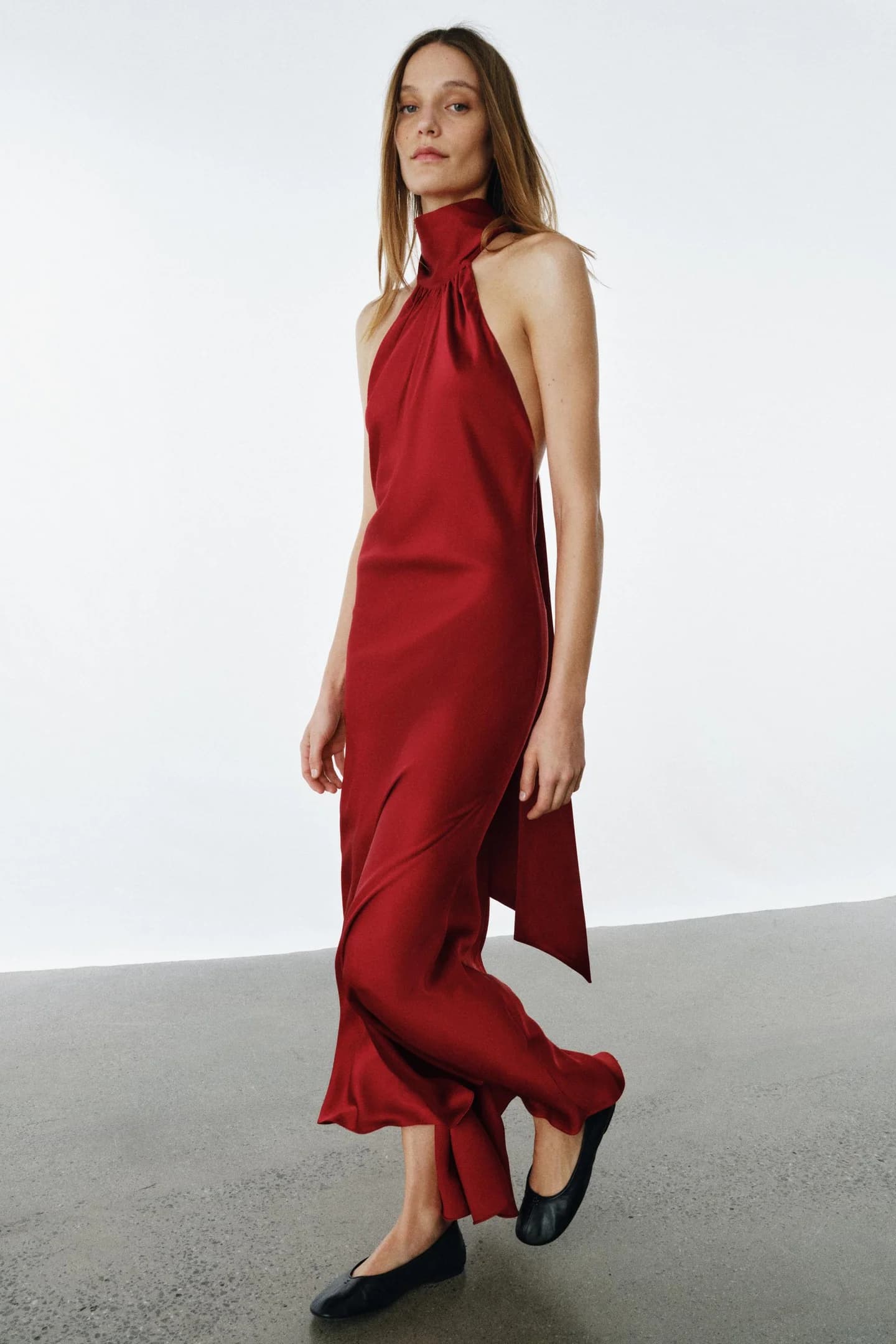 АТЛАСНОЕ ПЛАТЬЕ ИЗ КОЛЛЕКЦИИ ZW - фото 2