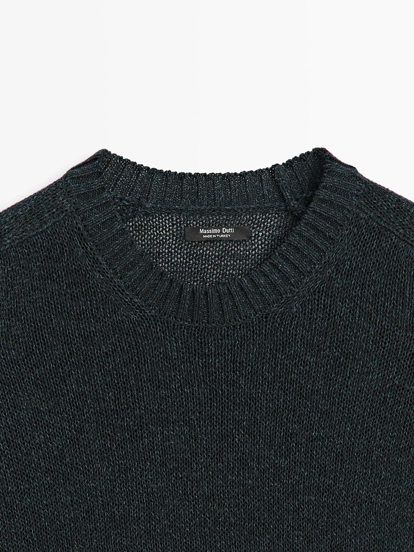 Вязаный свитер с короткими рукавами - фото 5