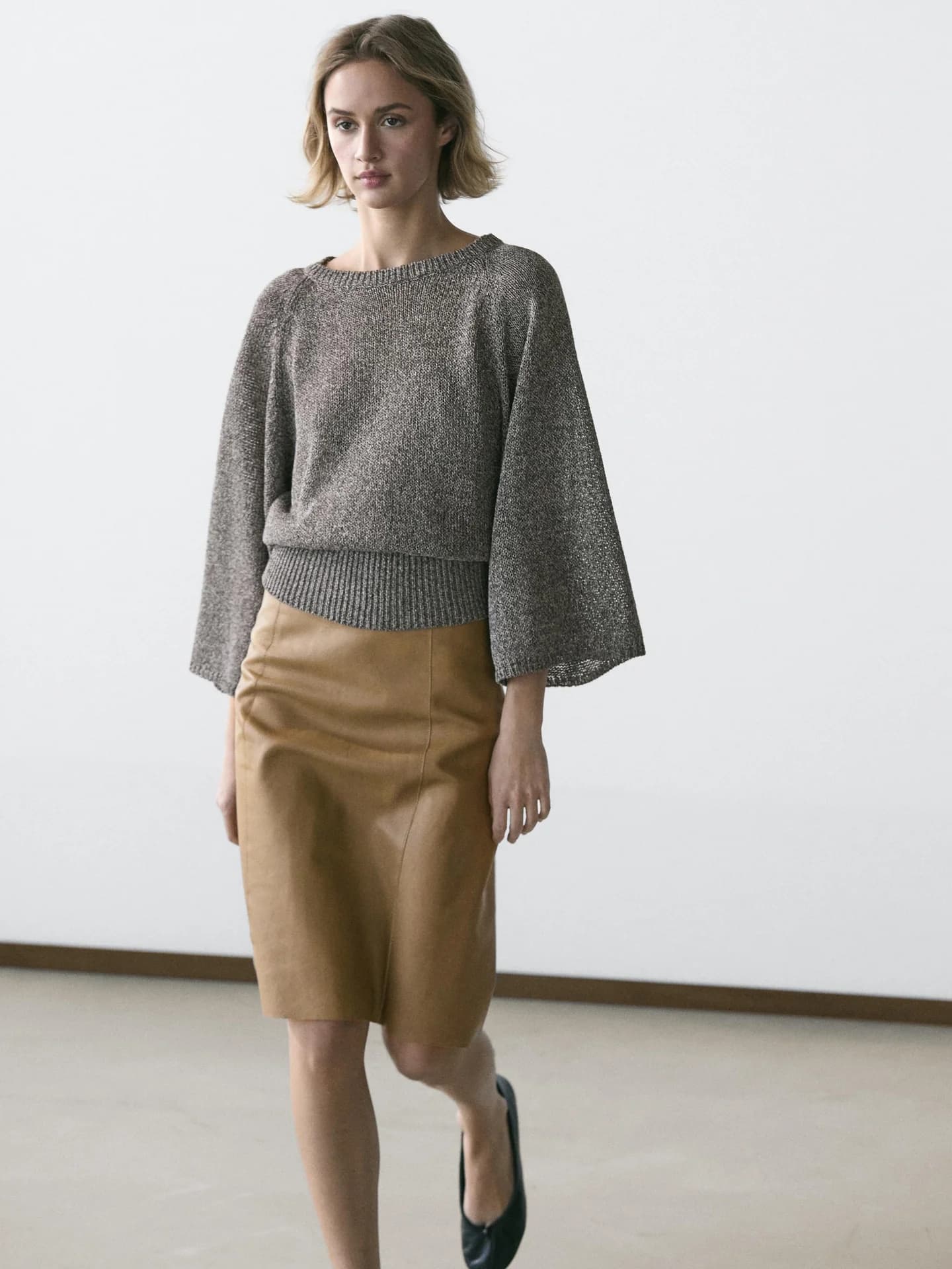 Джемпер из смесового хлопка - фото 3