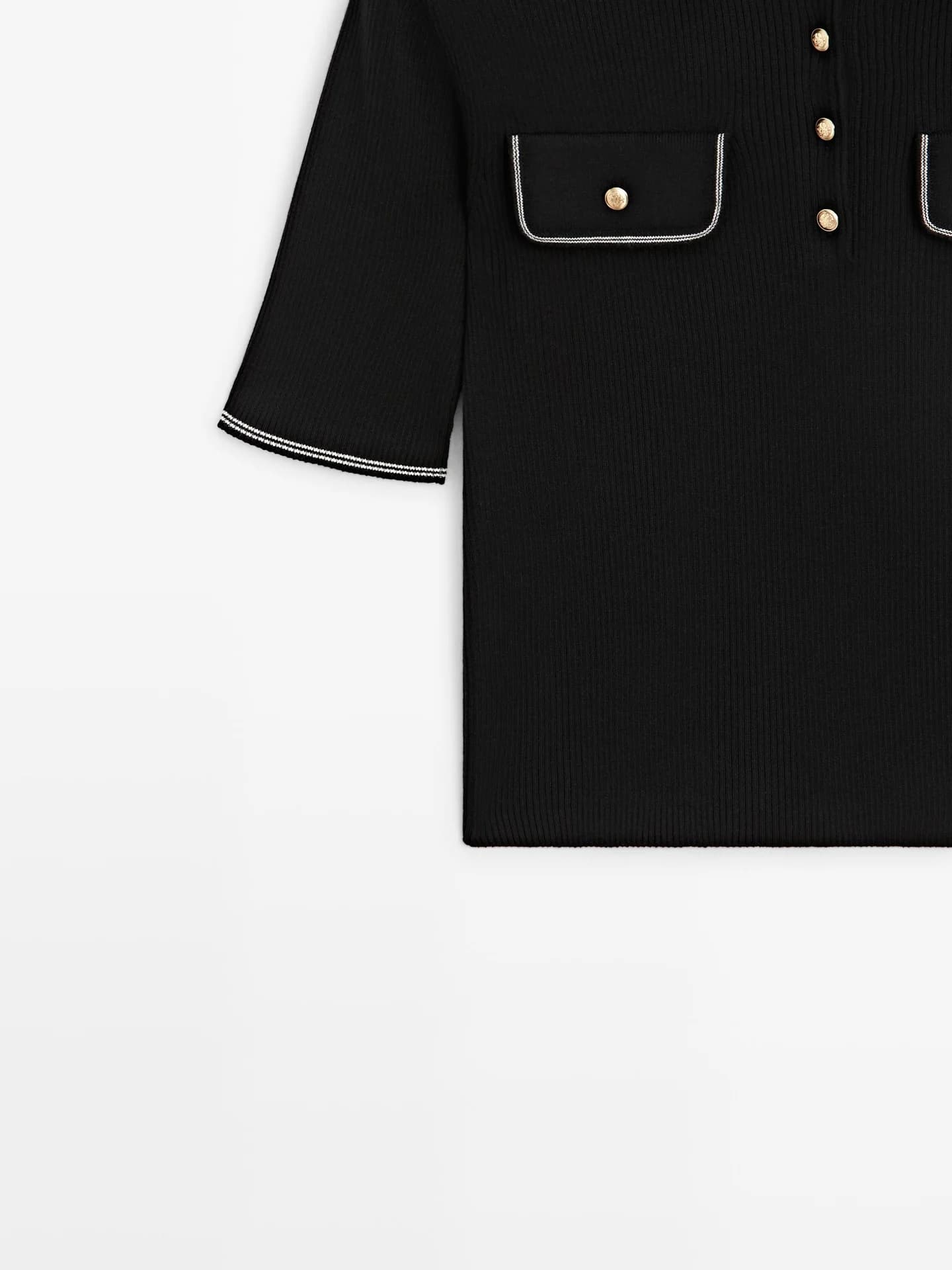 Рубашка-поло хлопкового трикотажа с контрастной деталью - фото 7