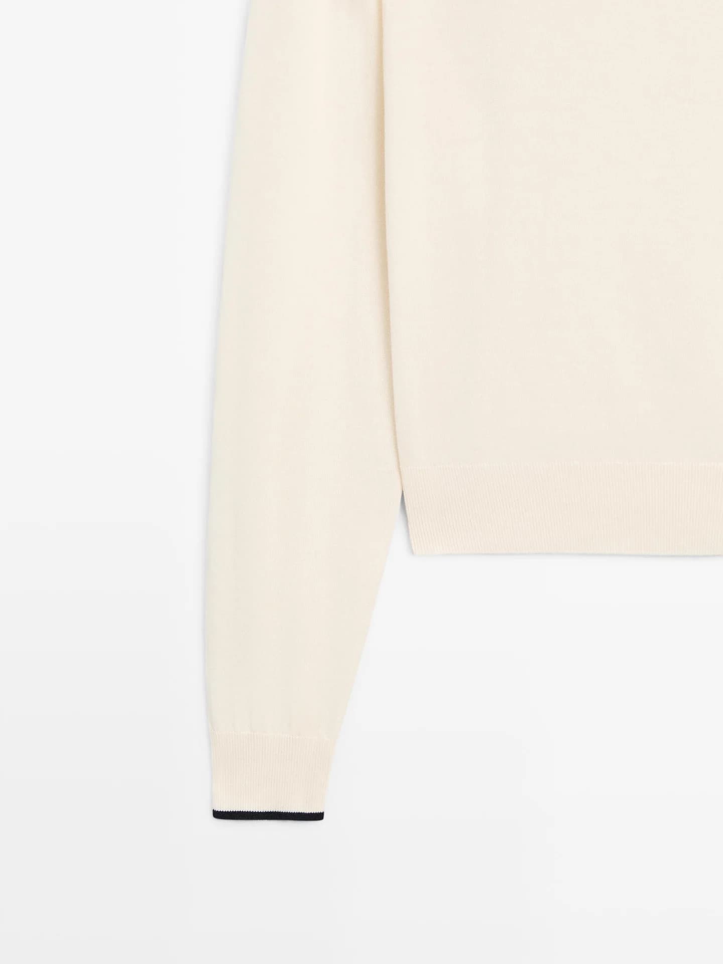 Хлопковый вязаный свитер с шарфом - фото 6