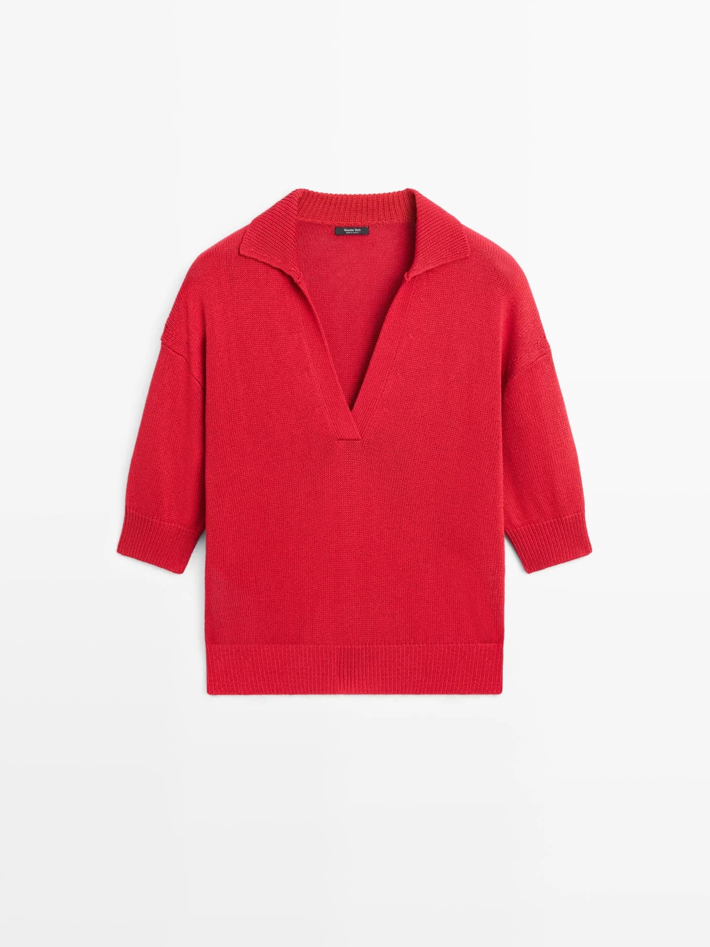 Свитер-поло из струящегося трикотажа. - фото 7