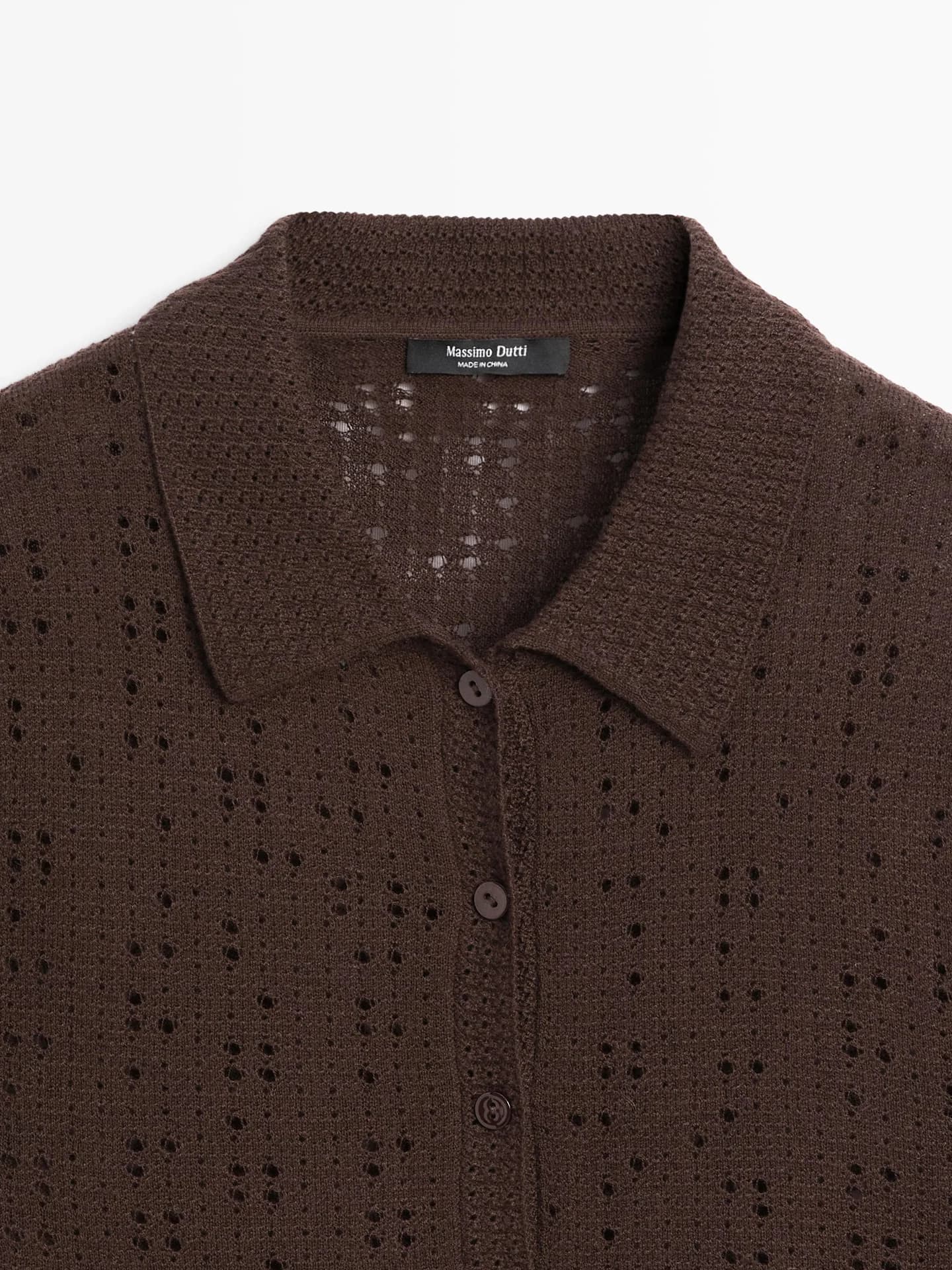 Рубашка-поло с короткими рукавами из трикотажной смесовой шерсти - фото 8