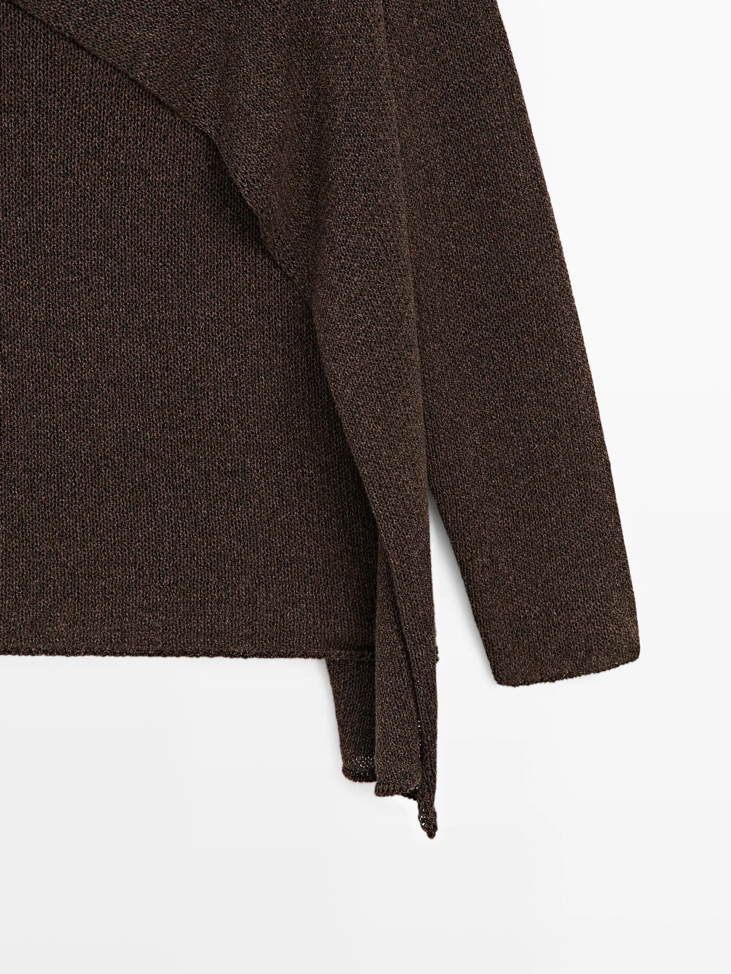 Вязаный свитер с хлопком