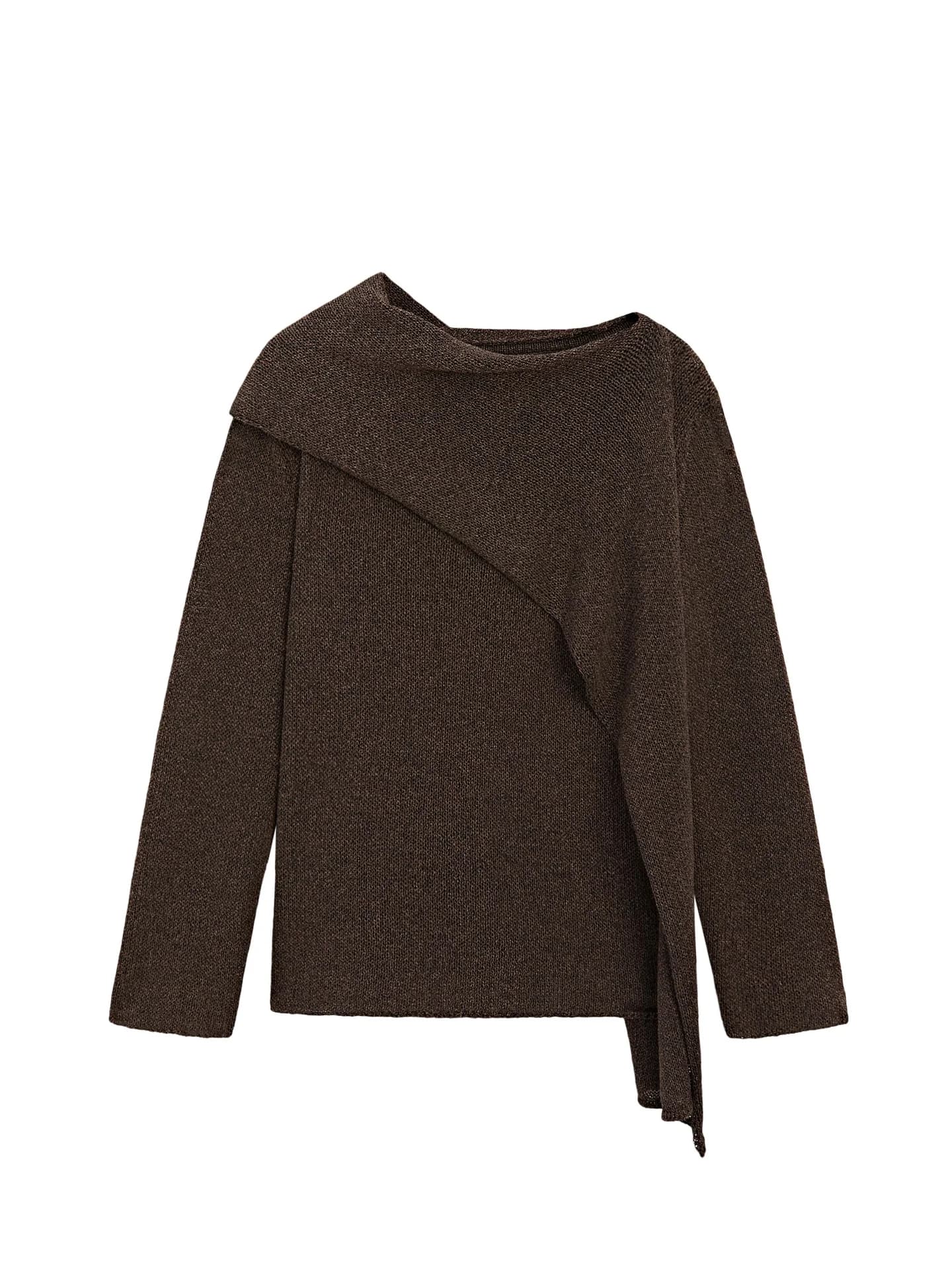 Вязаный свитер с хлопком - фото 6