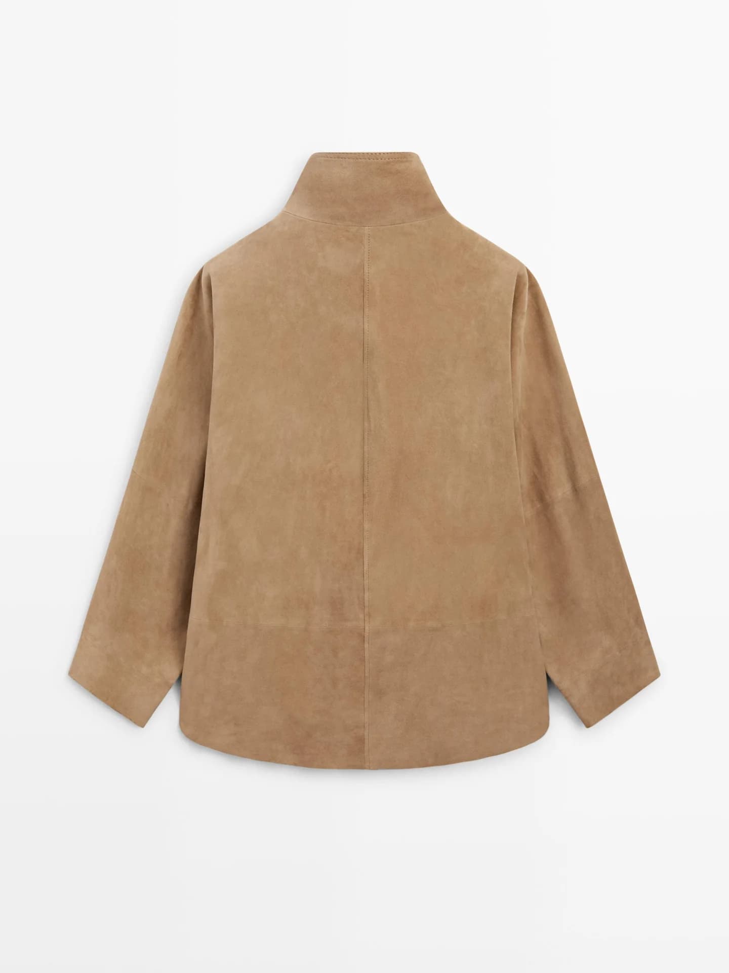 Замшевая накидка с пуговицами - фото 6