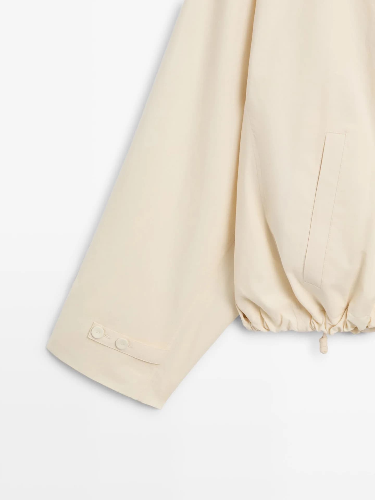 Хлопковая куртка с декоративными пуговицами. - фото 5