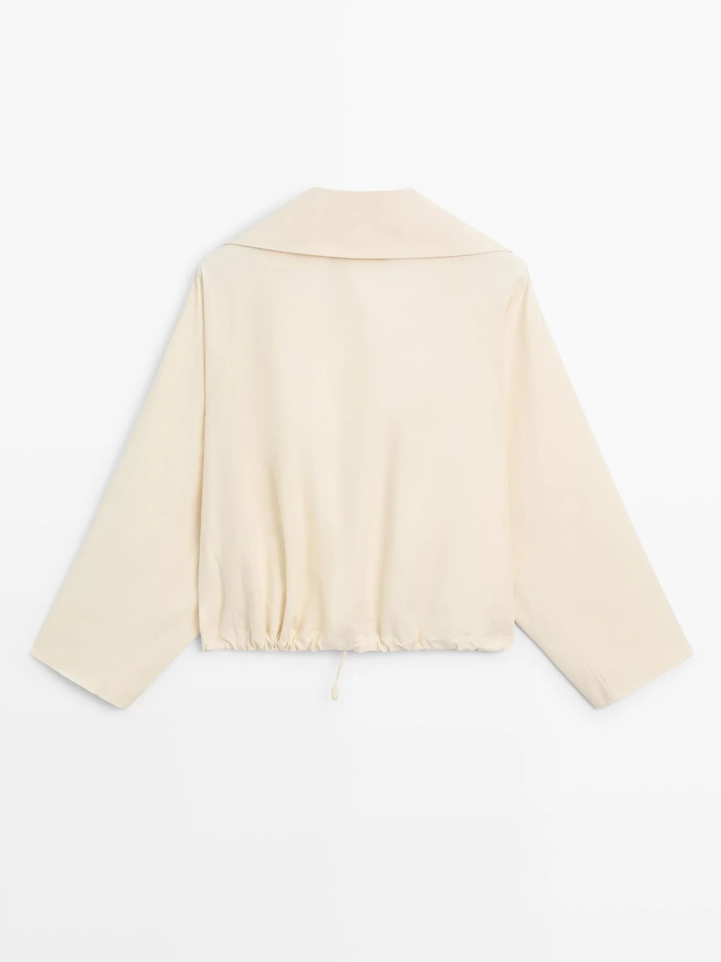 Хлопковая куртка с декоративными пуговицами. - фото 8