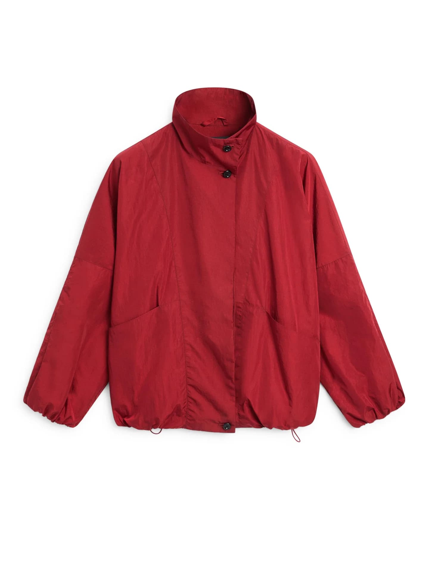 Пышный бомбер с высоким воротником - фото 2