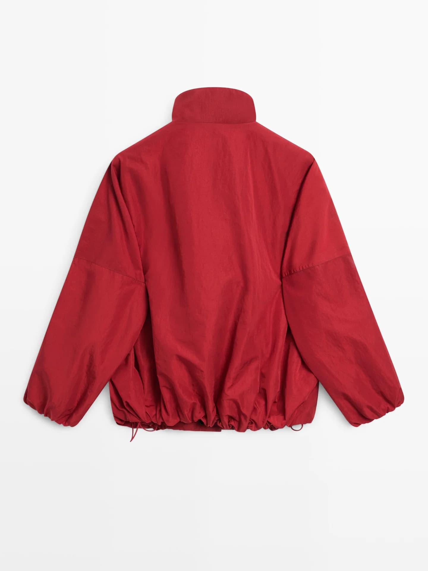 Пышный бомбер с высоким воротником - фото 3