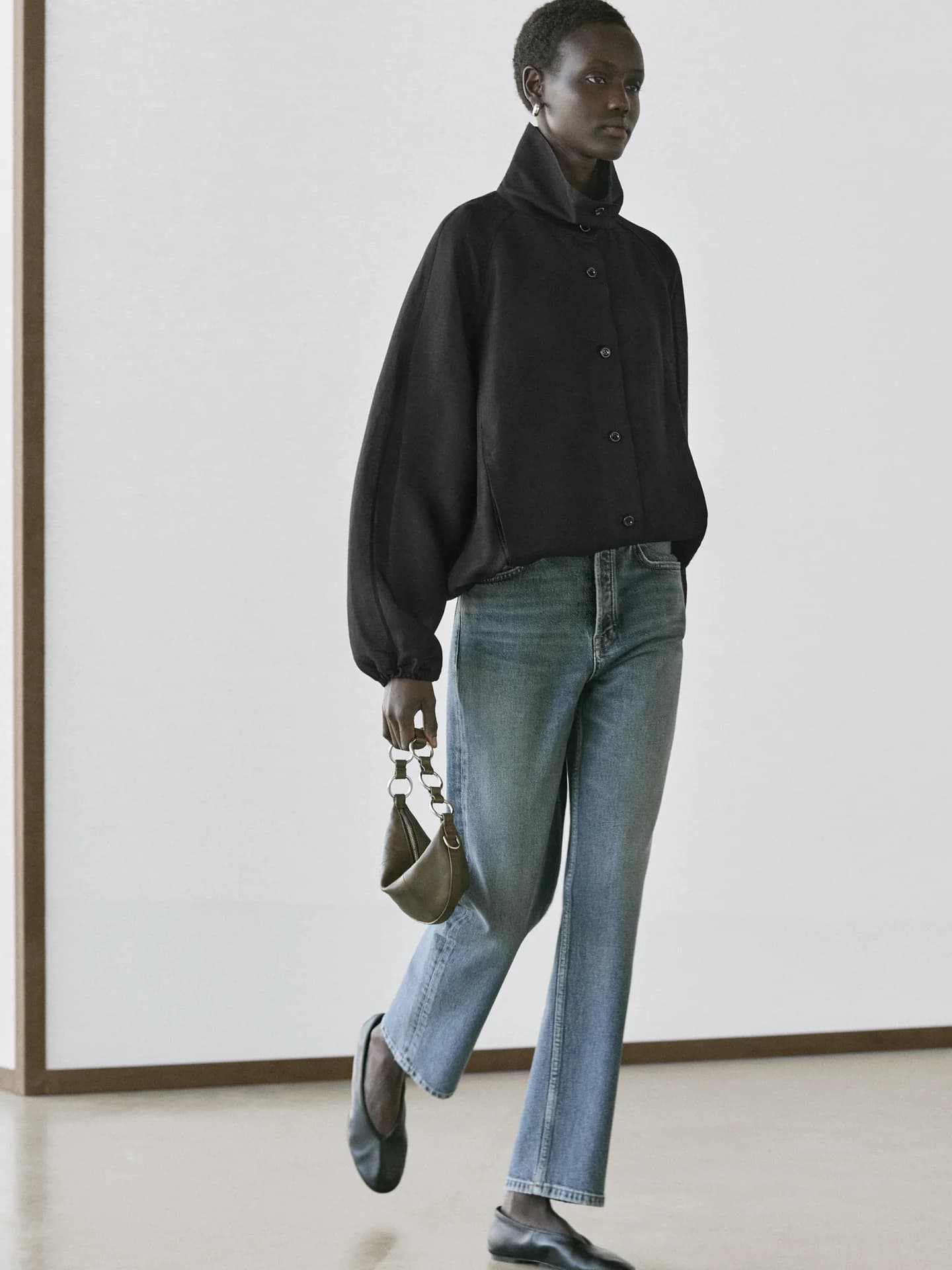 Бомбер из льна и шелка - фото 5