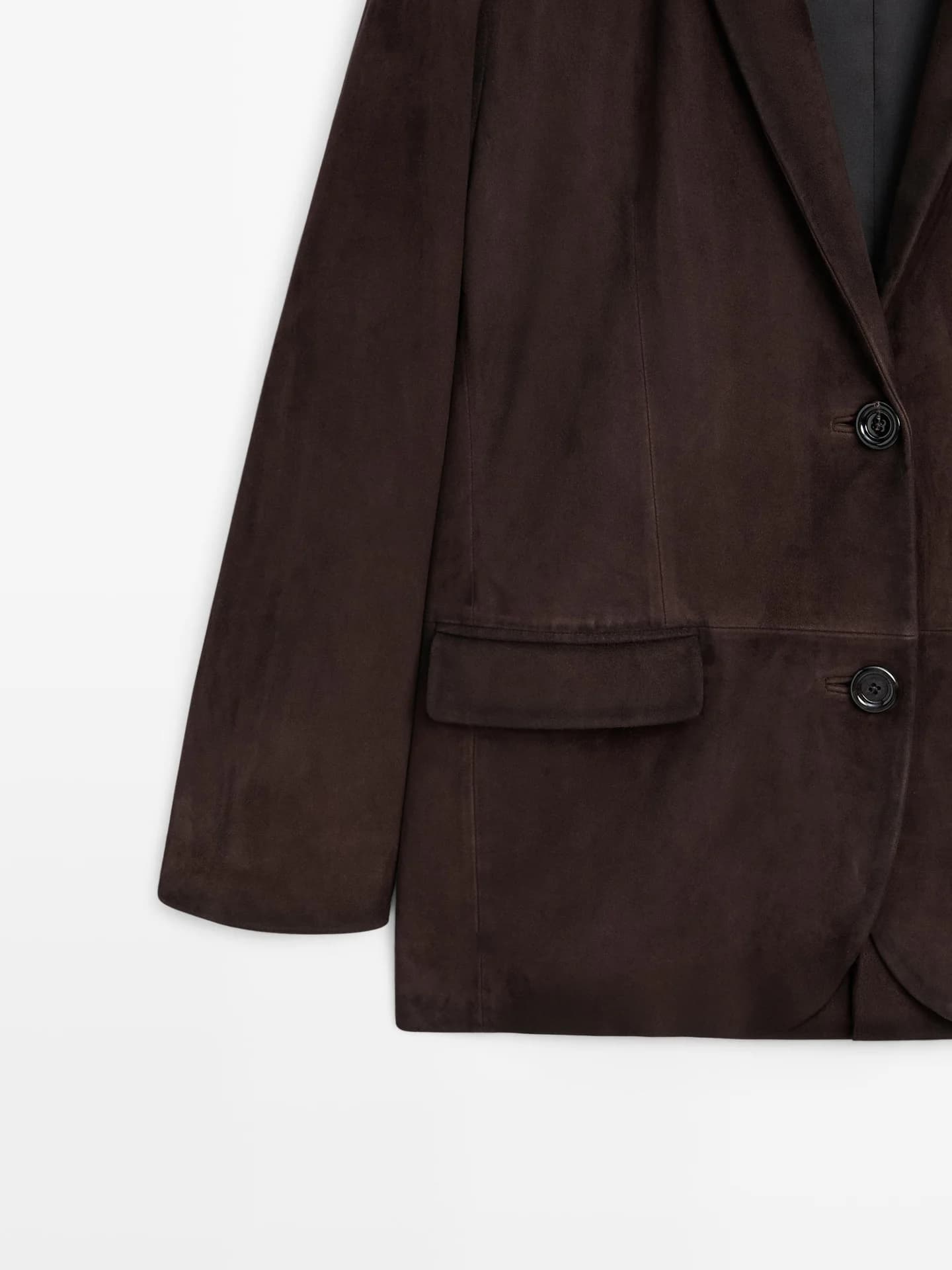 Замшевая кожаная куртка - фото 4