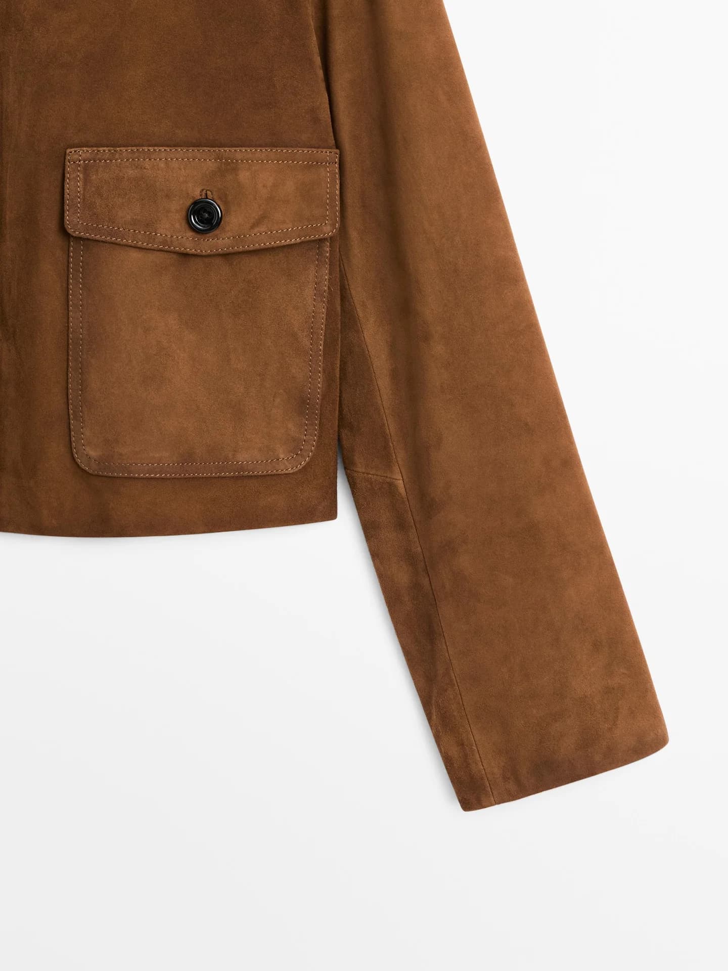 Замшевая кожаная куртка - фото 7