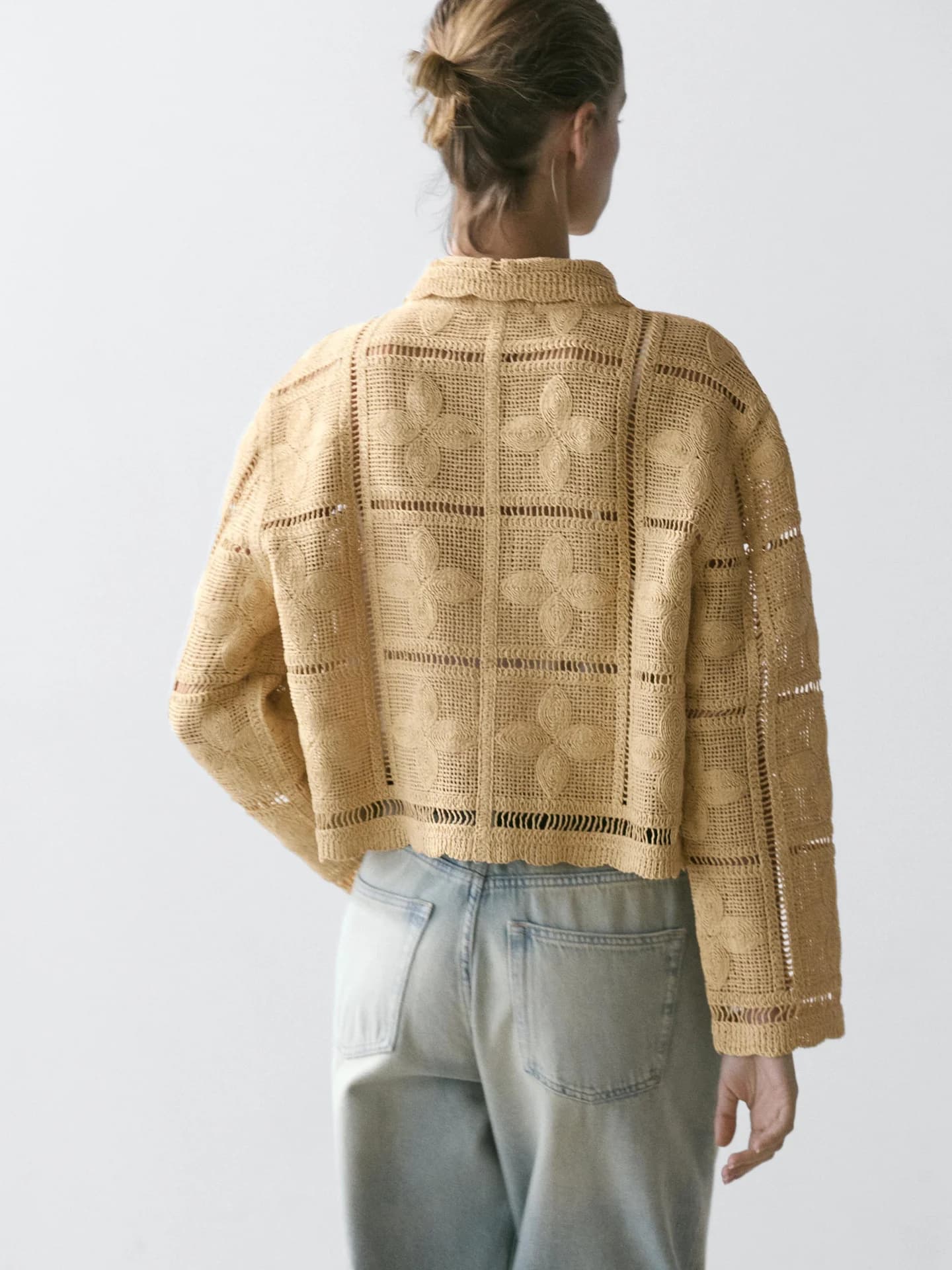 Ажурный жакет крючком - фото 9
