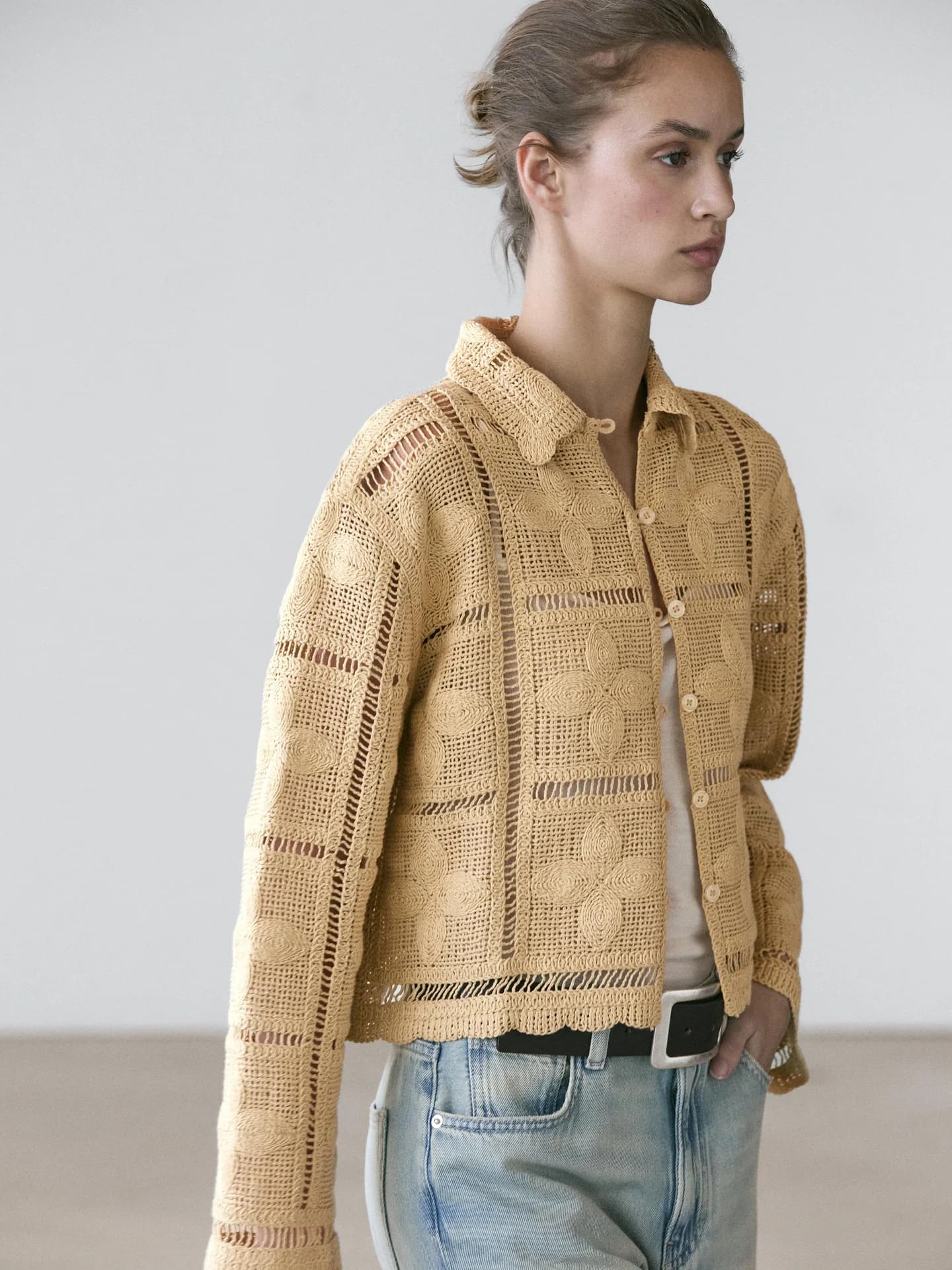 Ажурный жакет крючком - фото 10