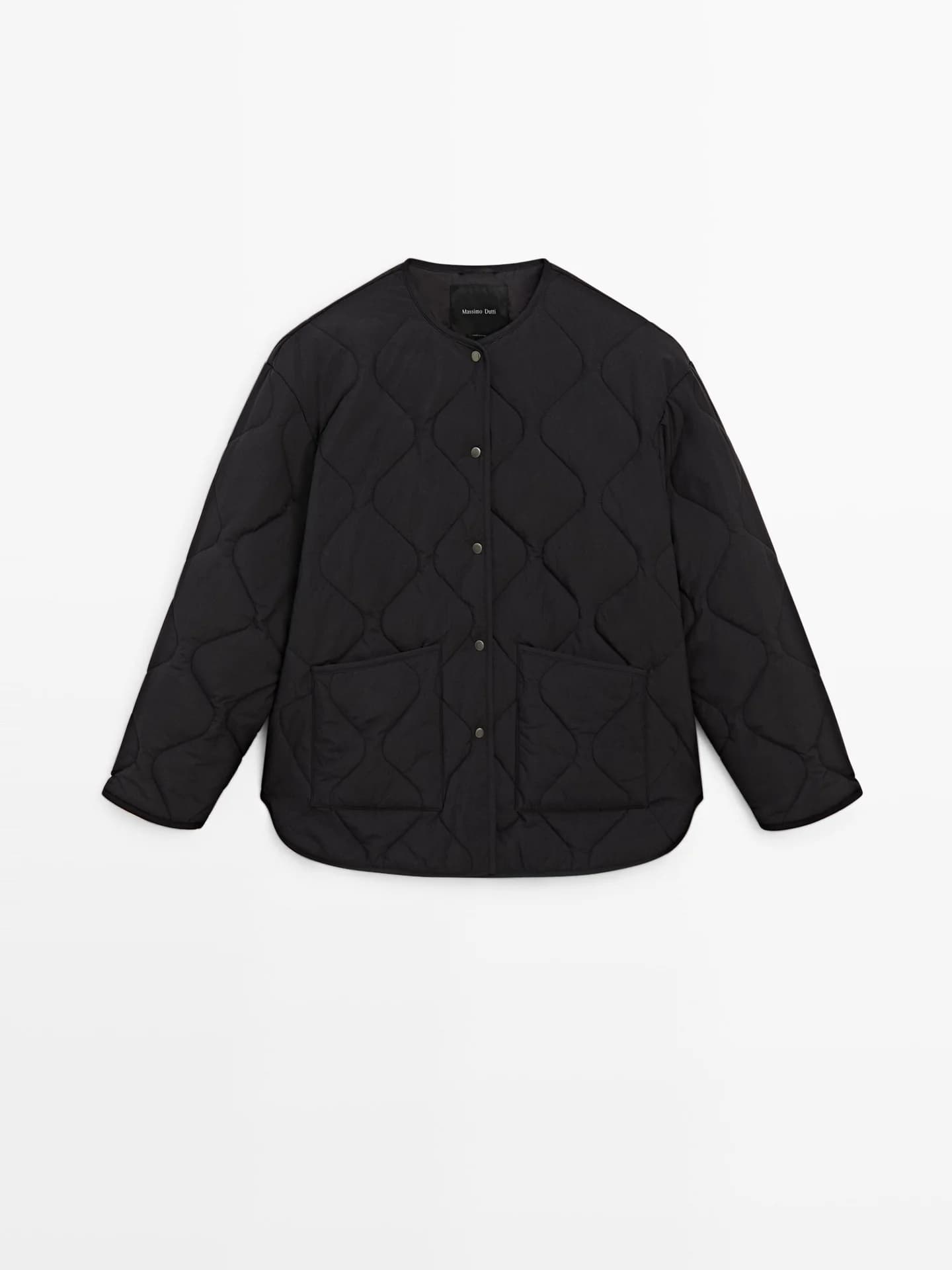 Стеганая куртка-кейп - фото 8