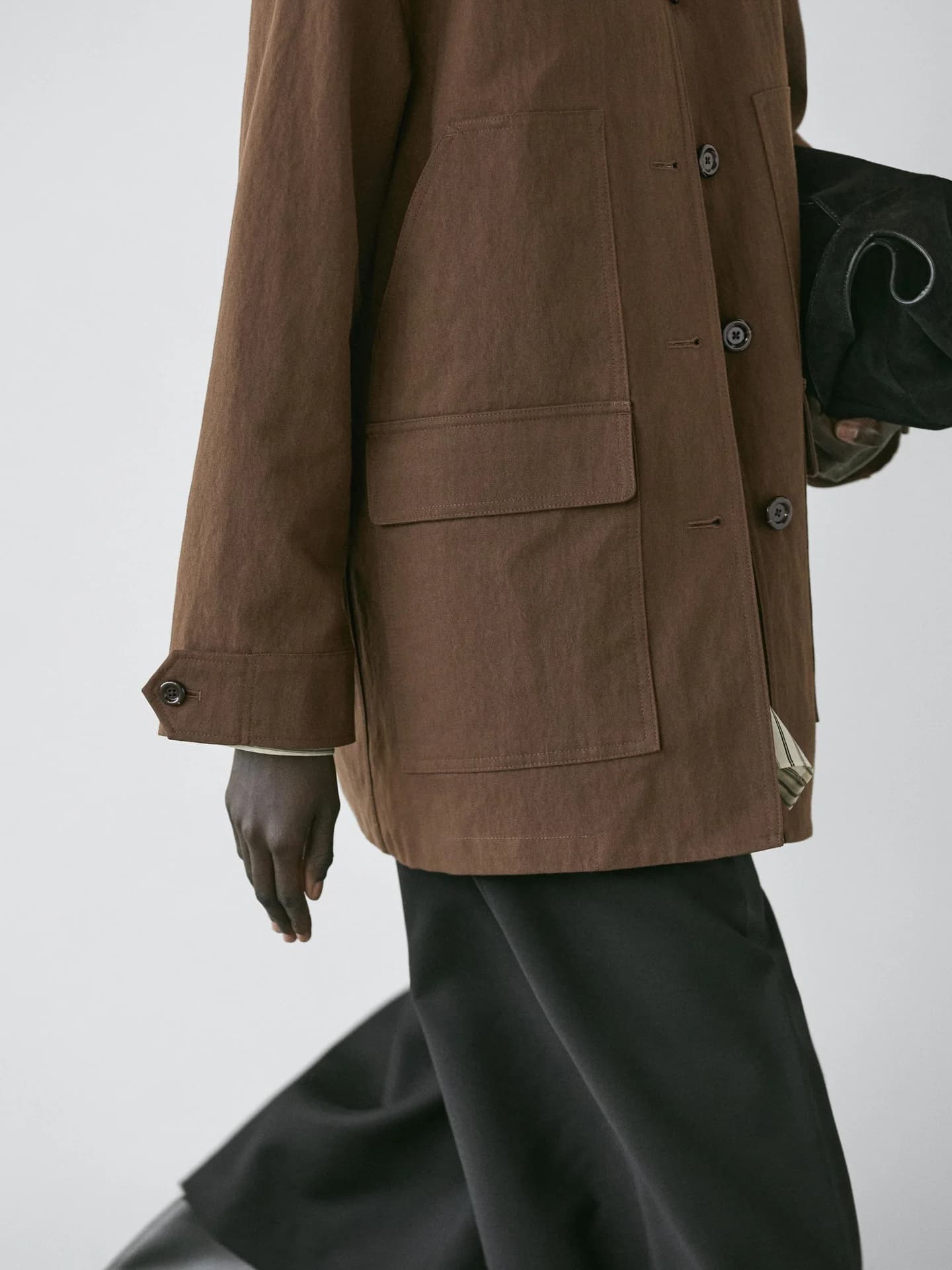 Куртка из смесового хлопка с карманами - фото 4