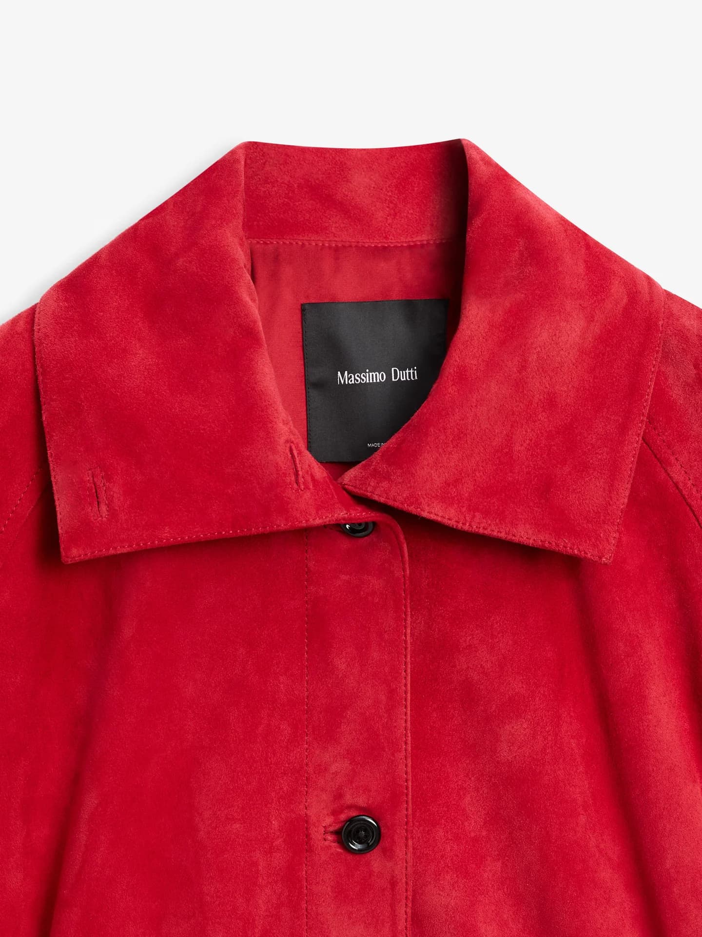 Замшевый кожаный бомбер - фото 3