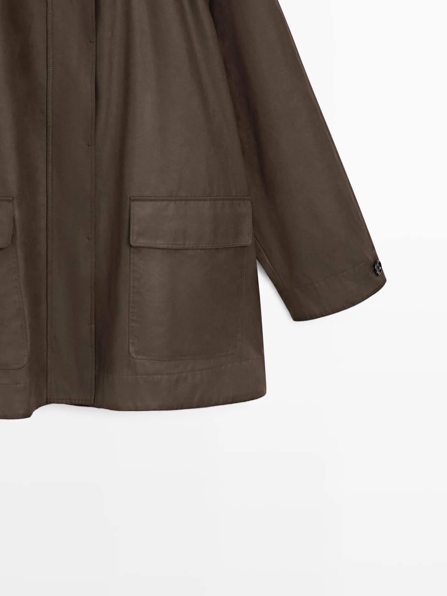 Длинная парка с карманами