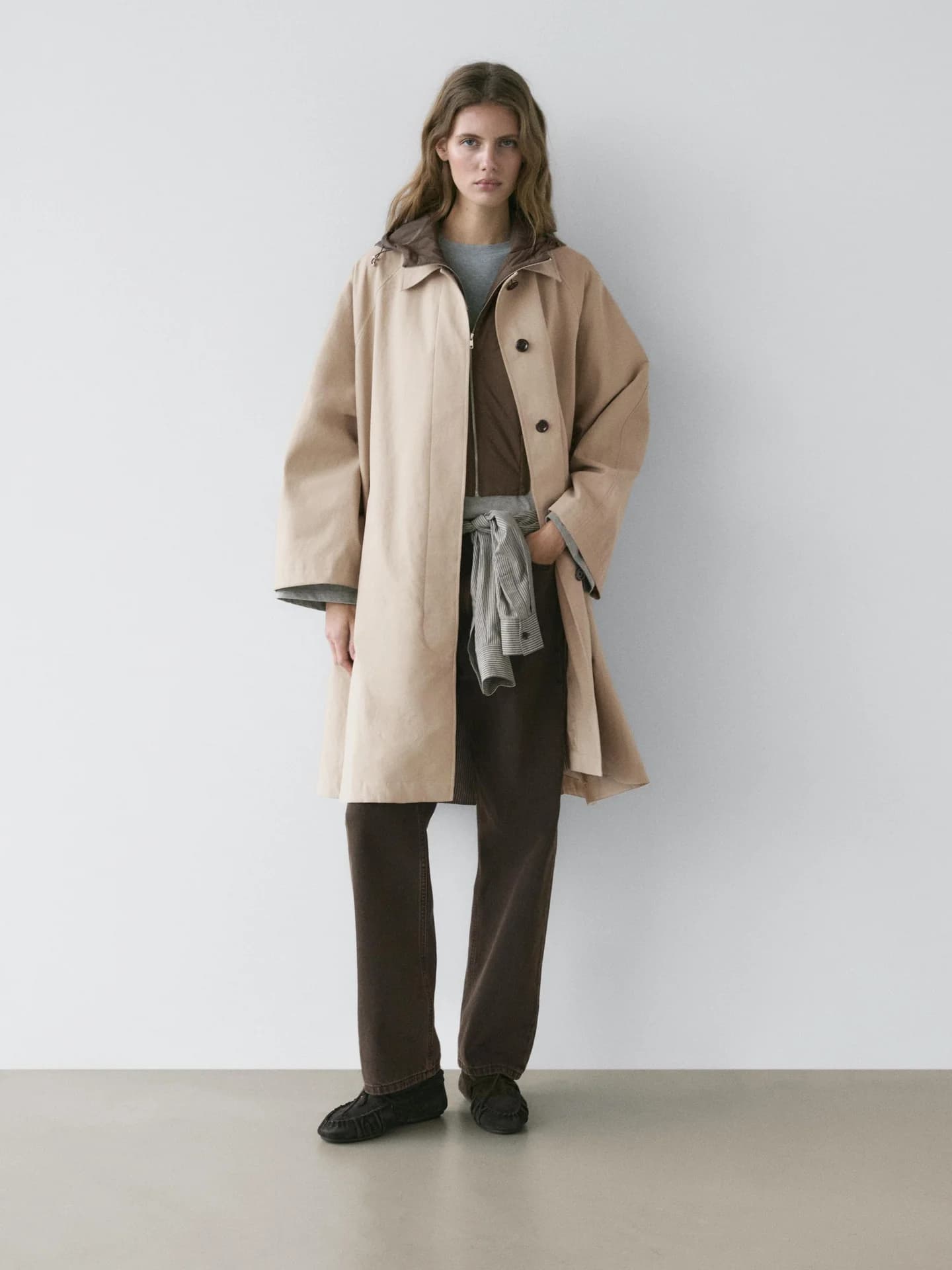 Тренч с капюшоном - фото 2