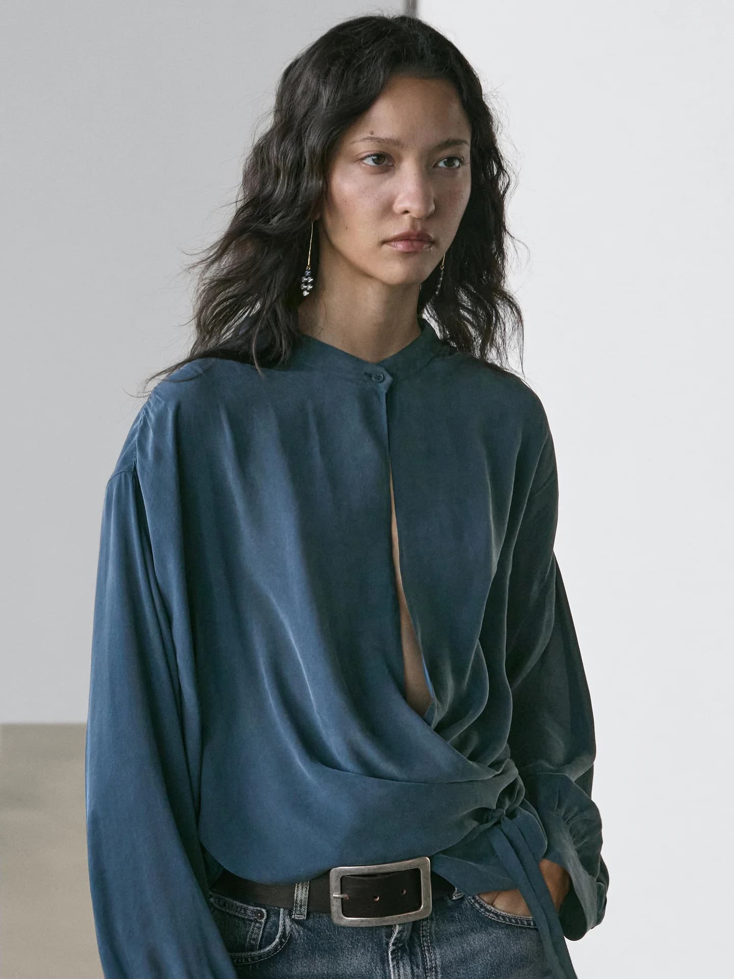 Свободная блузка с запахом - фото 10