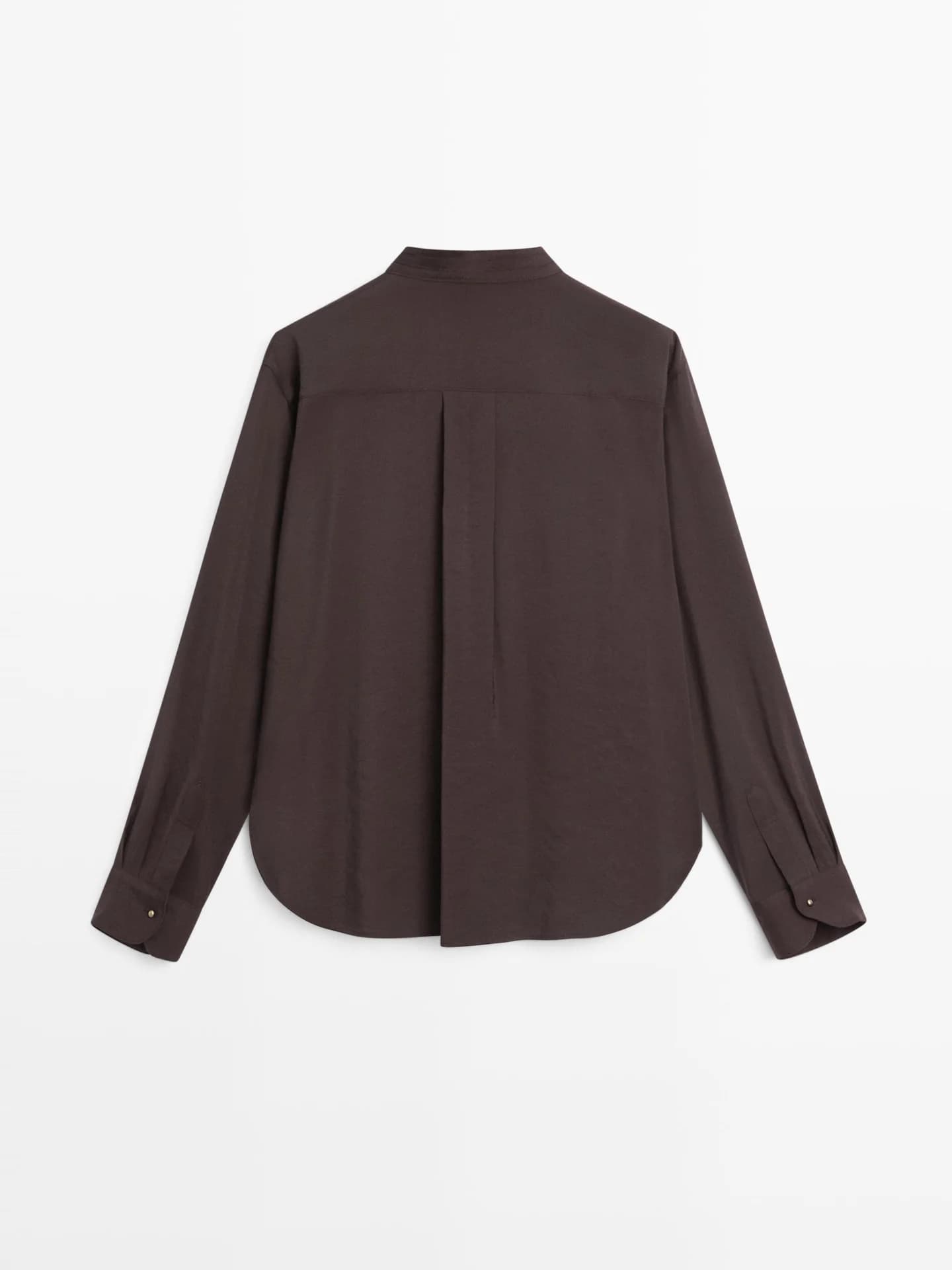 Свободная рубашка с декоративными пуговицами. - фото 4